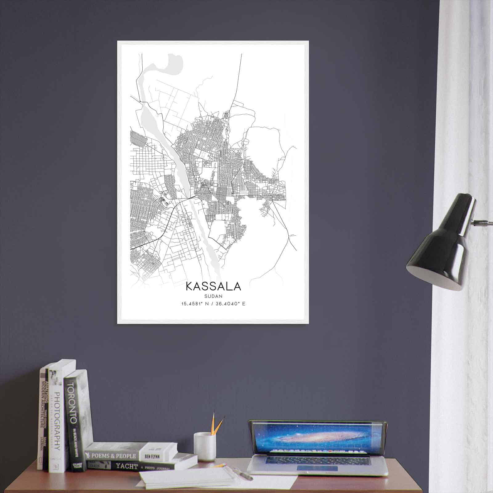Deerfield Kansas Map Poster, Modern Home Decor Wall Art Print (Copy)