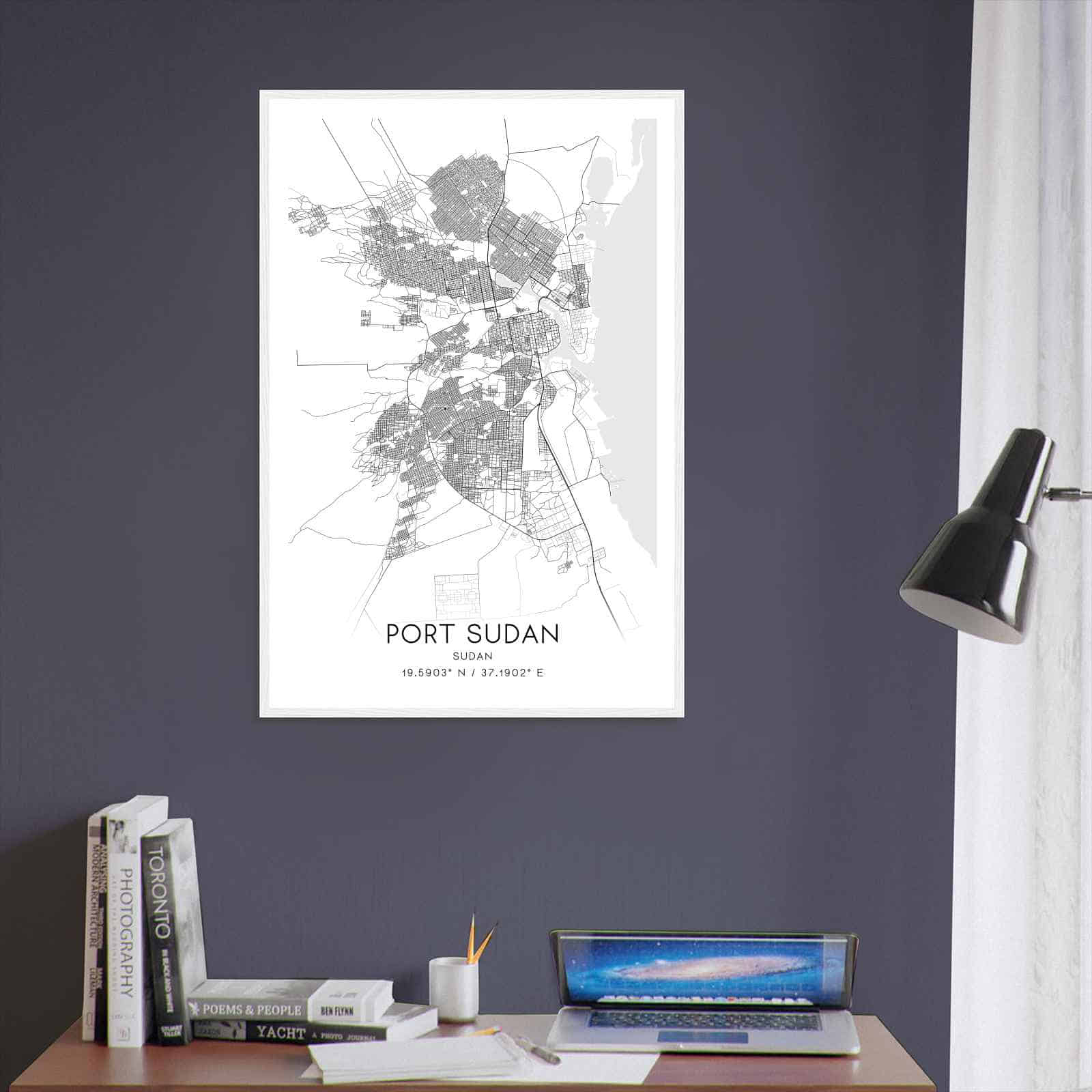 Deerfield Kansas Map Poster, Modern Home Decor Wall Art Print (Copy)