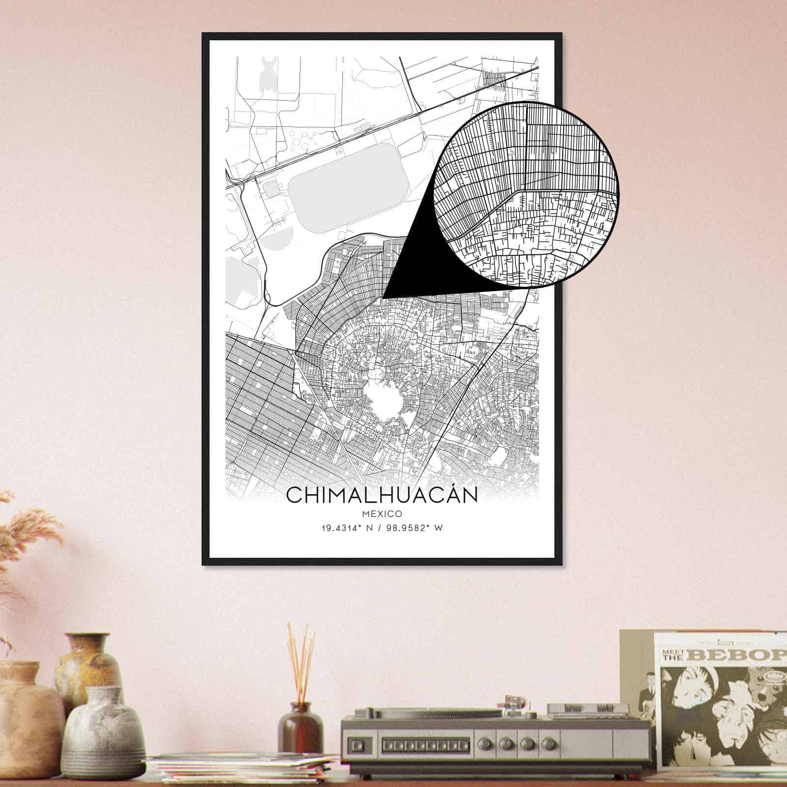 Deerfield Kansas Map Poster, Modern Home Decor Wall Art Print (Copy)