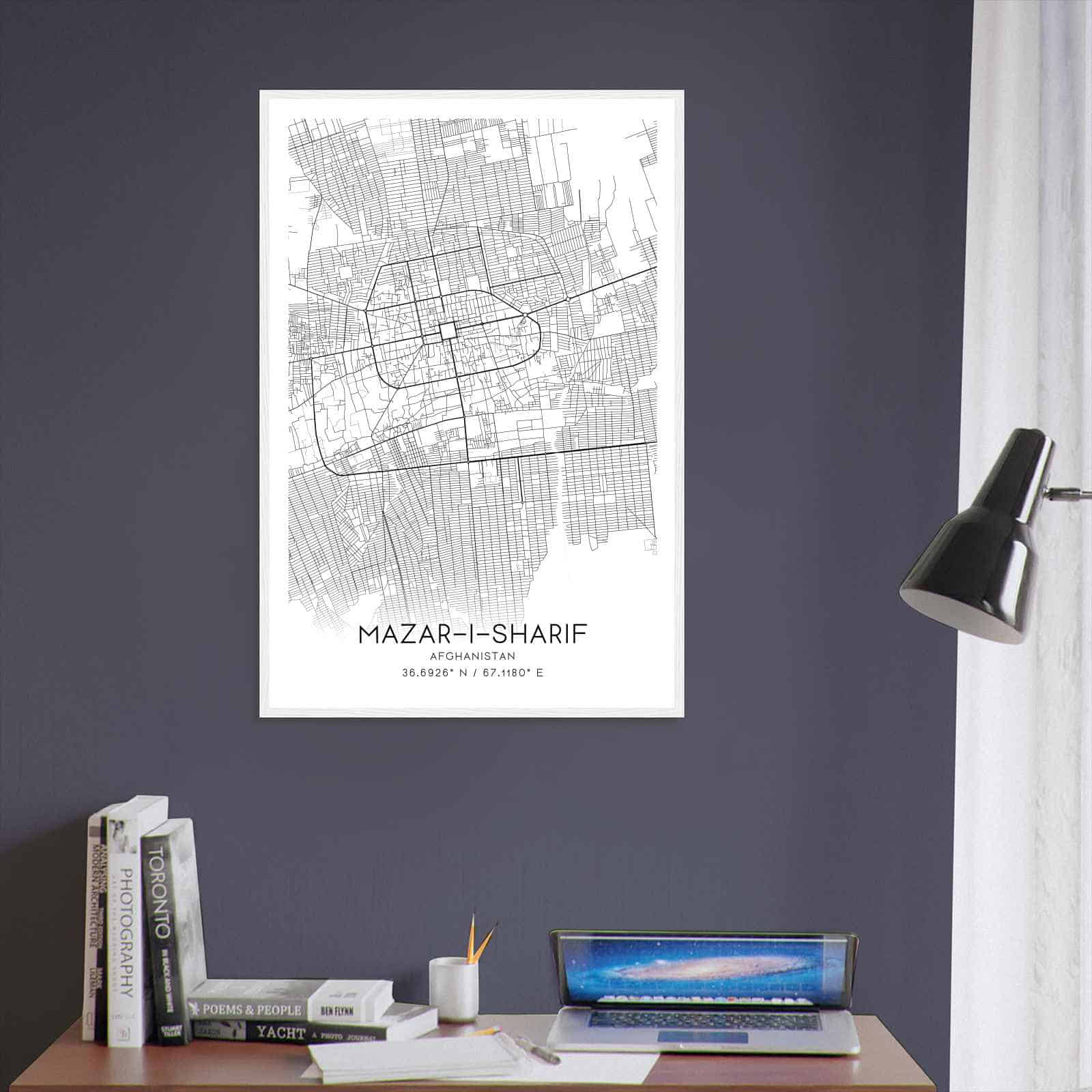 Deerfield Kansas Map Poster, Modern Home Decor Wall Art Print (Copy)
