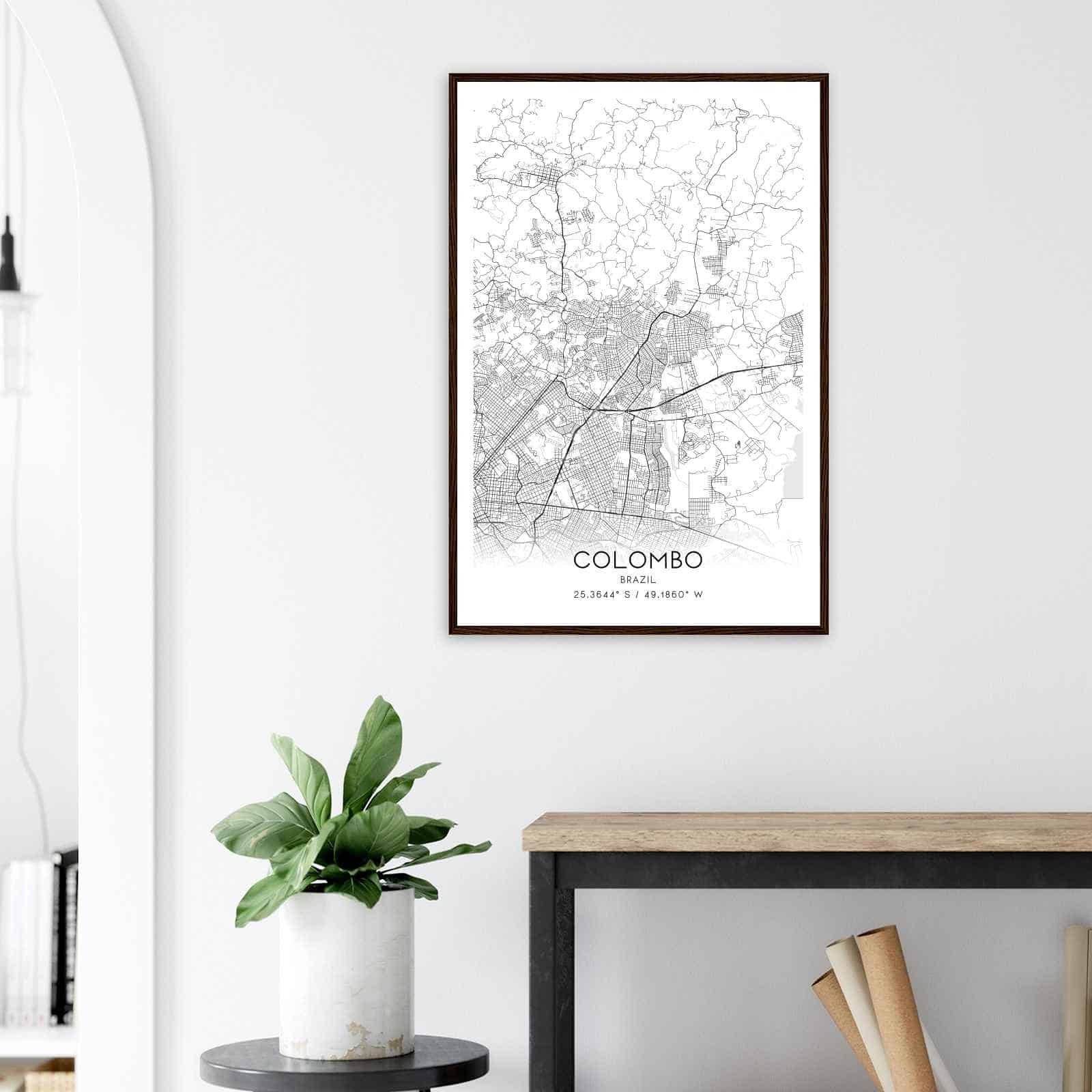 Deerfield Kansas Map Poster, Modern Home Decor Wall Art Print (Copy)