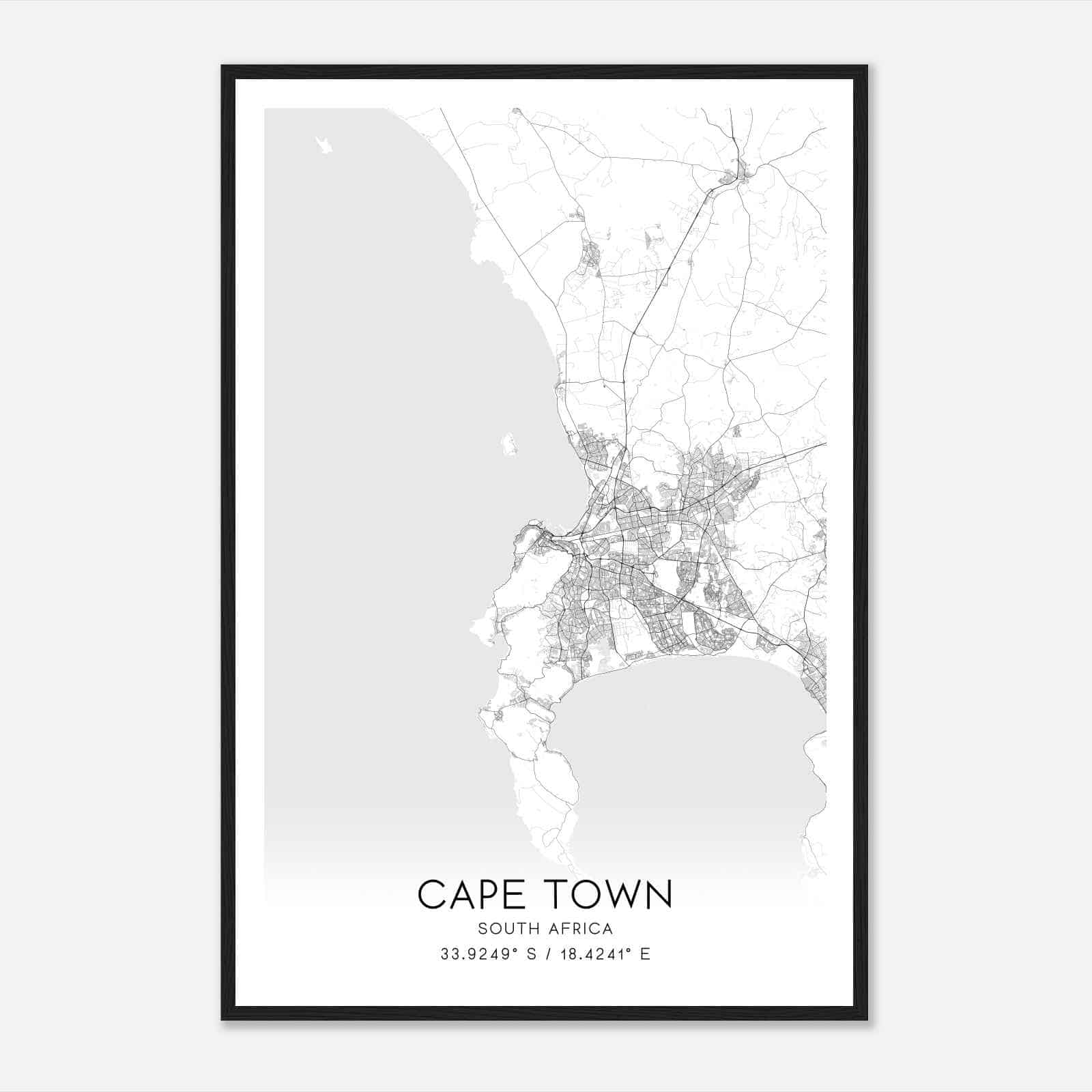 Cape Town Custom Maps & Posters
