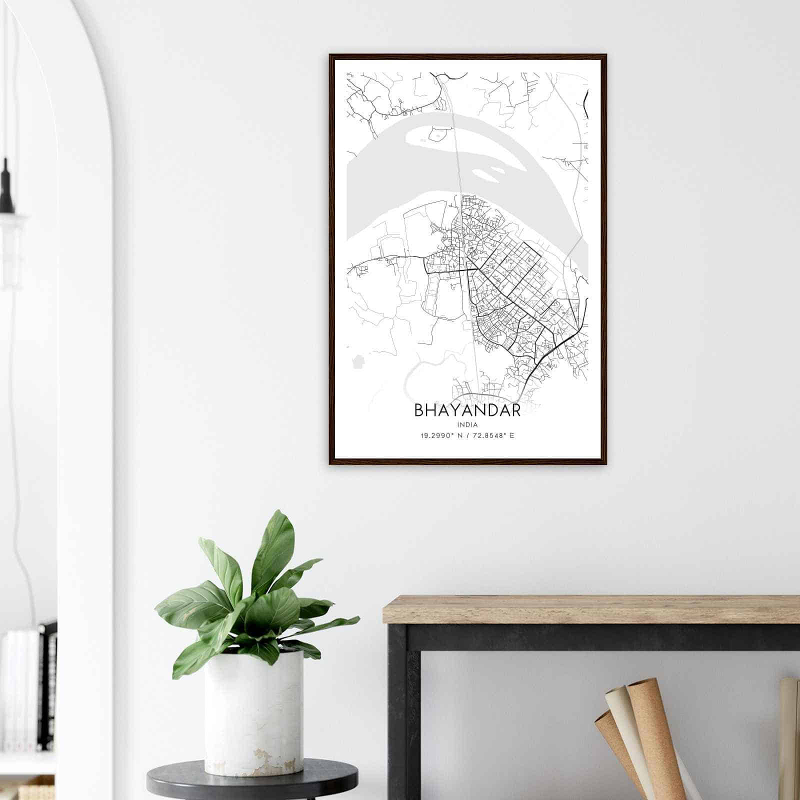 Deerfield Kansas Map Poster, Modern Home Decor Wall Art Print (Copy)