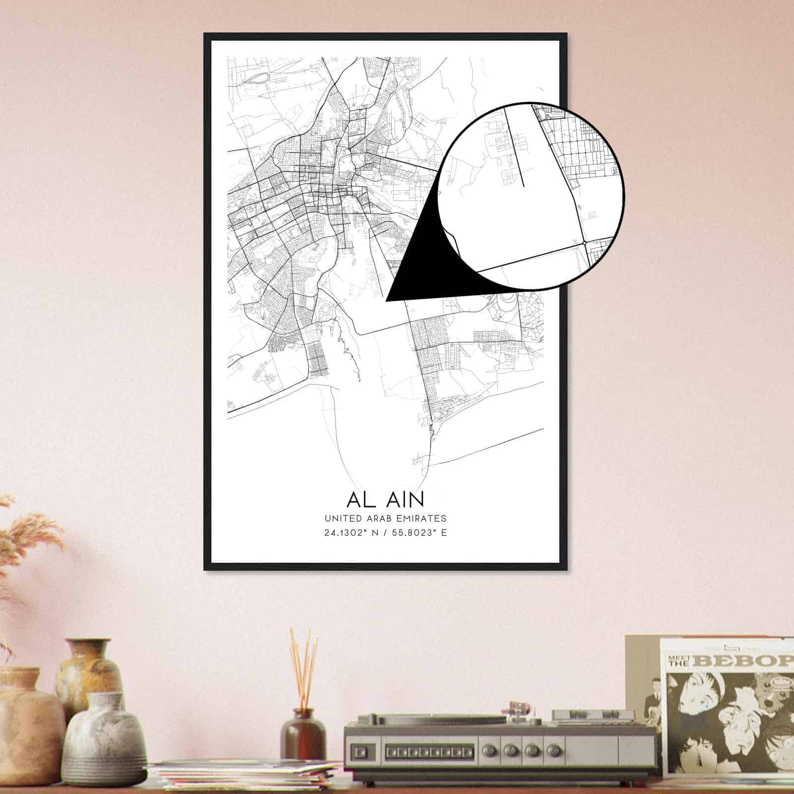 Deerfield Kansas Map Poster, Modern Home Decor Wall Art Print (Copy)