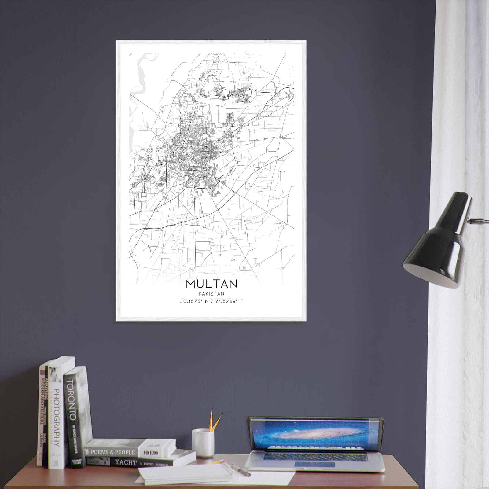 Deerfield Kansas Map Poster, Modern Home Decor Wall Art Print (Copy)