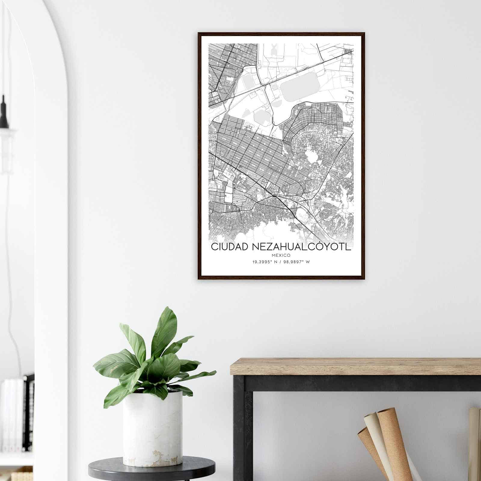 Deerfield Kansas Map Poster, Modern Home Decor Wall Art Print (Copy)