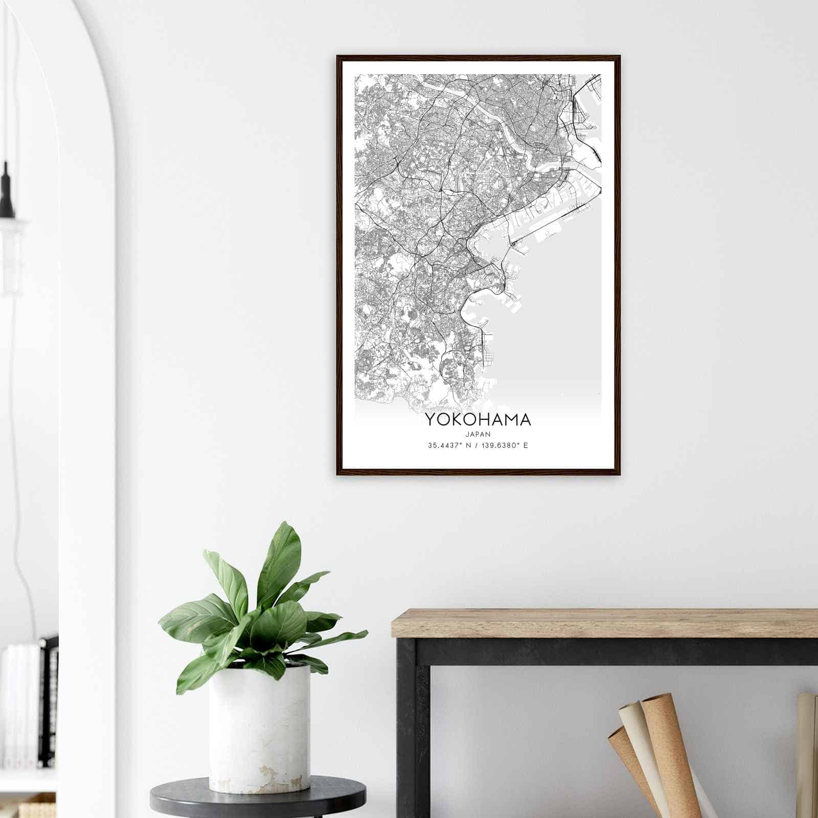 Deerfield Kansas Map Poster, Modern Home Decor Wall Art Print (Copy)
