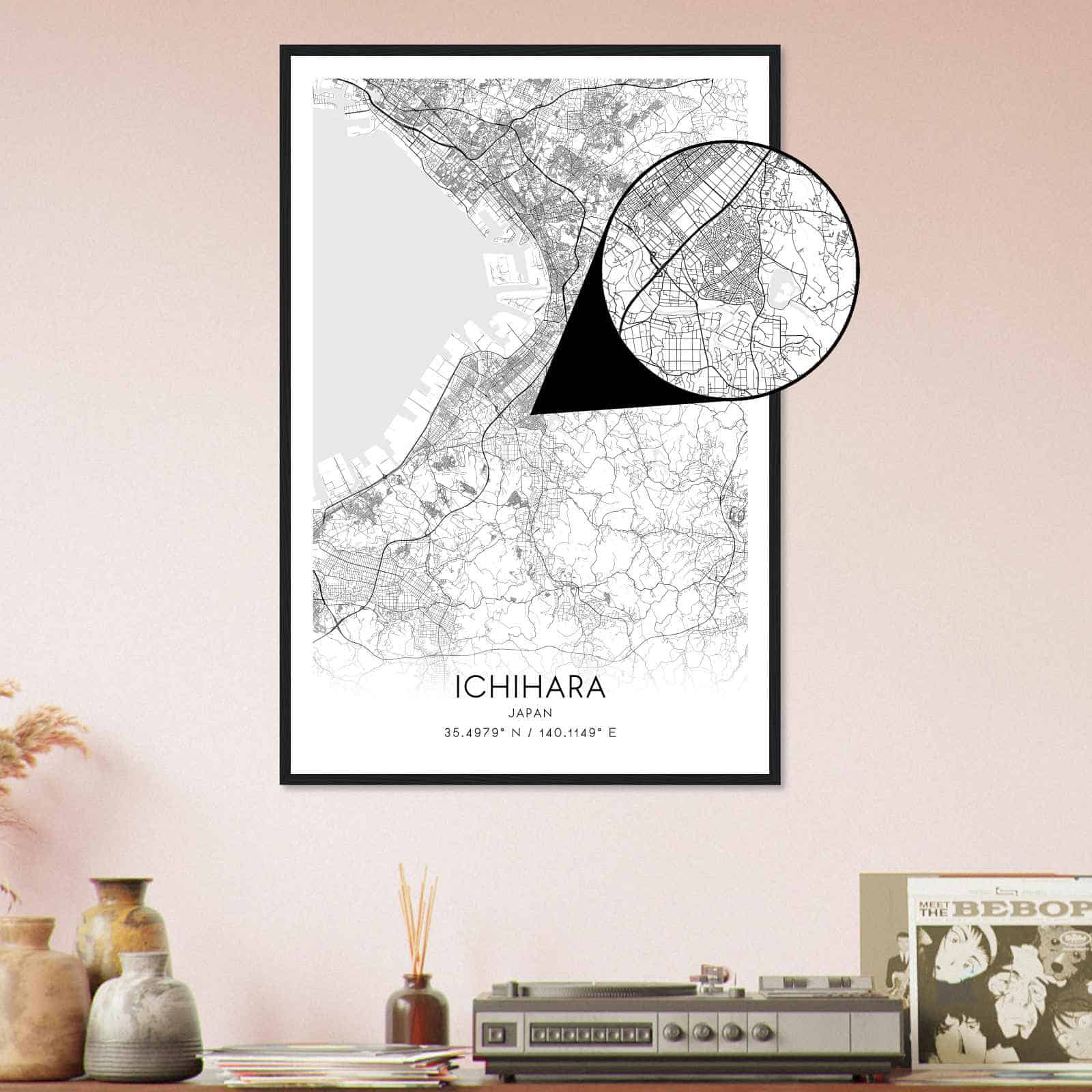 Deerfield Kansas Map Poster, Modern Home Decor Wall Art Print (Copy)