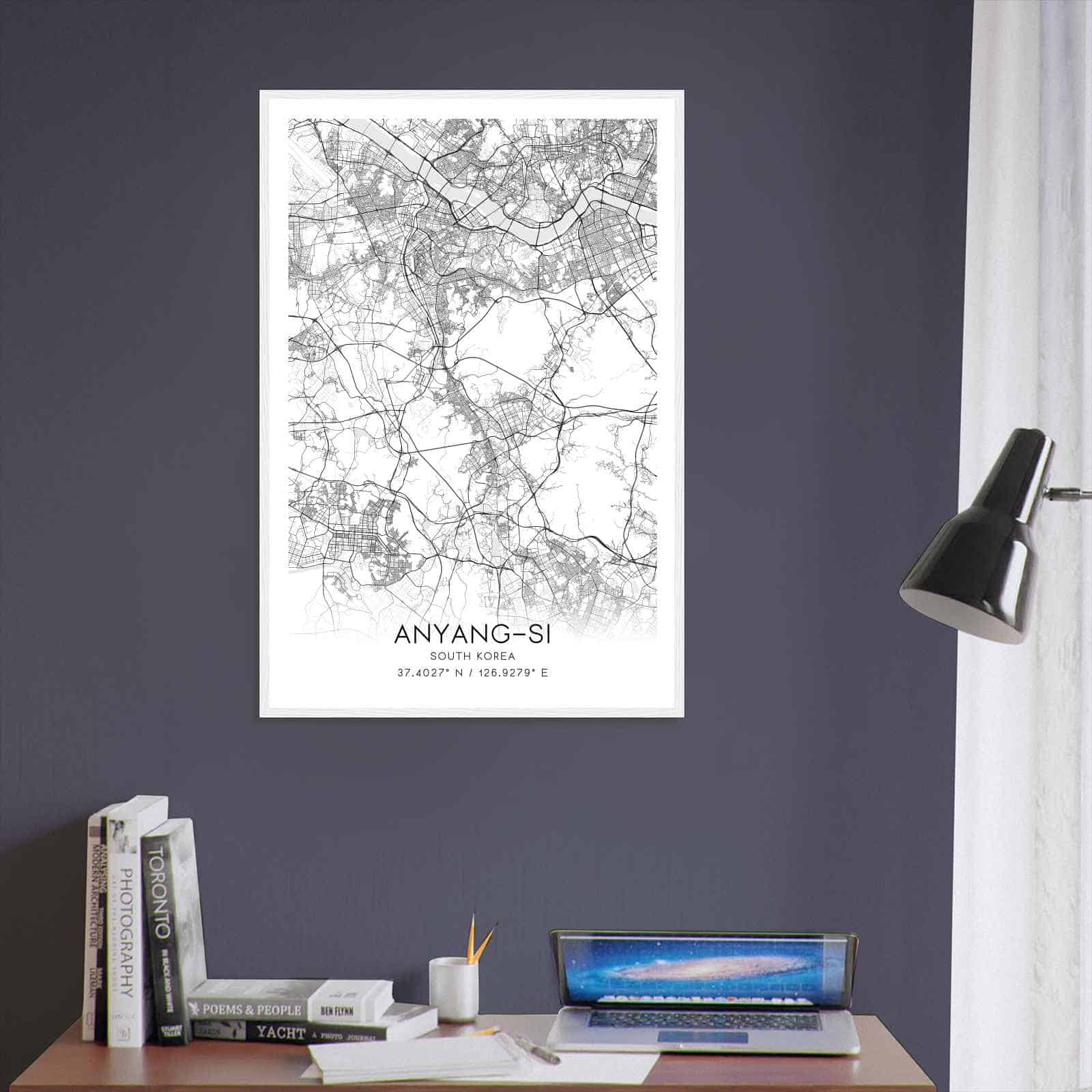 Deerfield Kansas Map Poster, Modern Home Decor Wall Art Print (Copy)