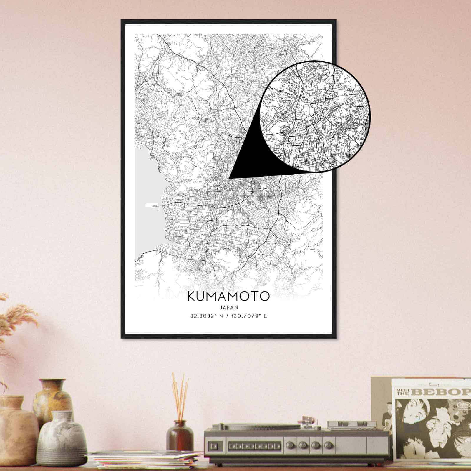 Deerfield Kansas Map Poster, Modern Home Decor Wall Art Print (Copy)