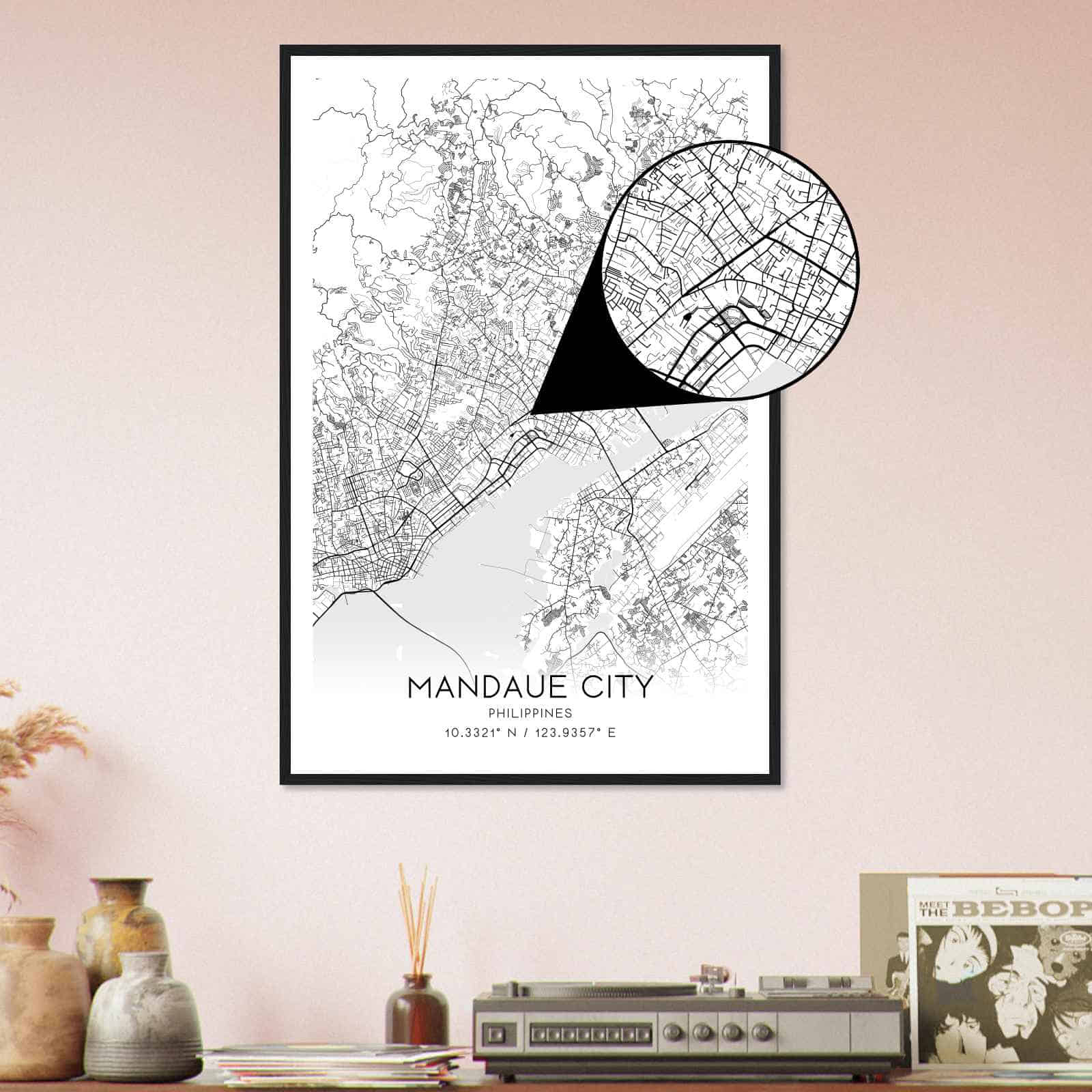Deerfield Kansas Map Poster, Modern Home Decor Wall Art Print (Copy)