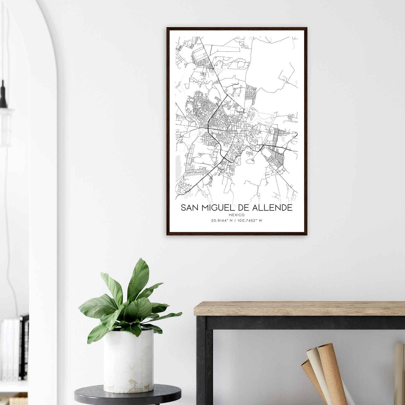 Deerfield Kansas Map Poster, Modern Home Decor Wall Art Print (Copy)
