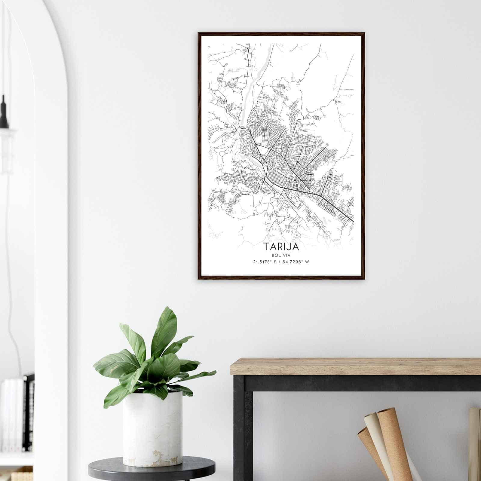 Deerfield Kansas Map Poster, Modern Home Decor Wall Art Print (Copy)