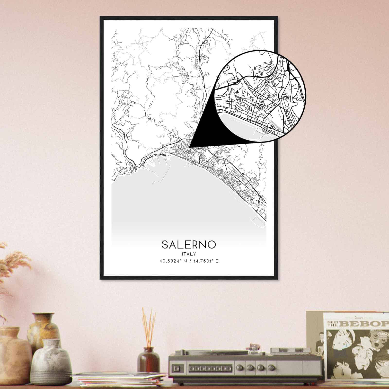 Deerfield Kansas Map Poster, Modern Home Decor Wall Art Print (Copy)