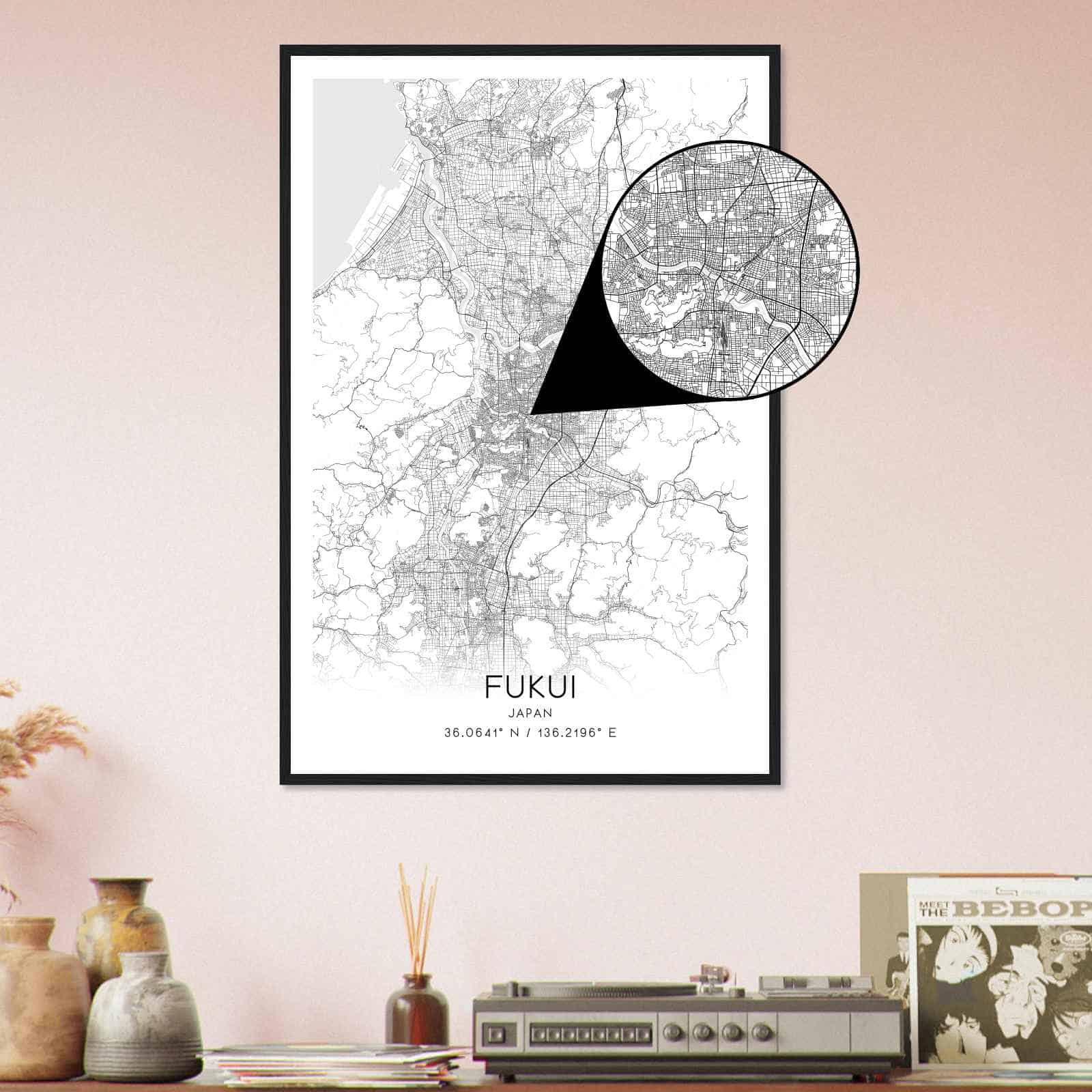 Deerfield Kansas Map Poster, Modern Home Decor Wall Art Print (Copy)