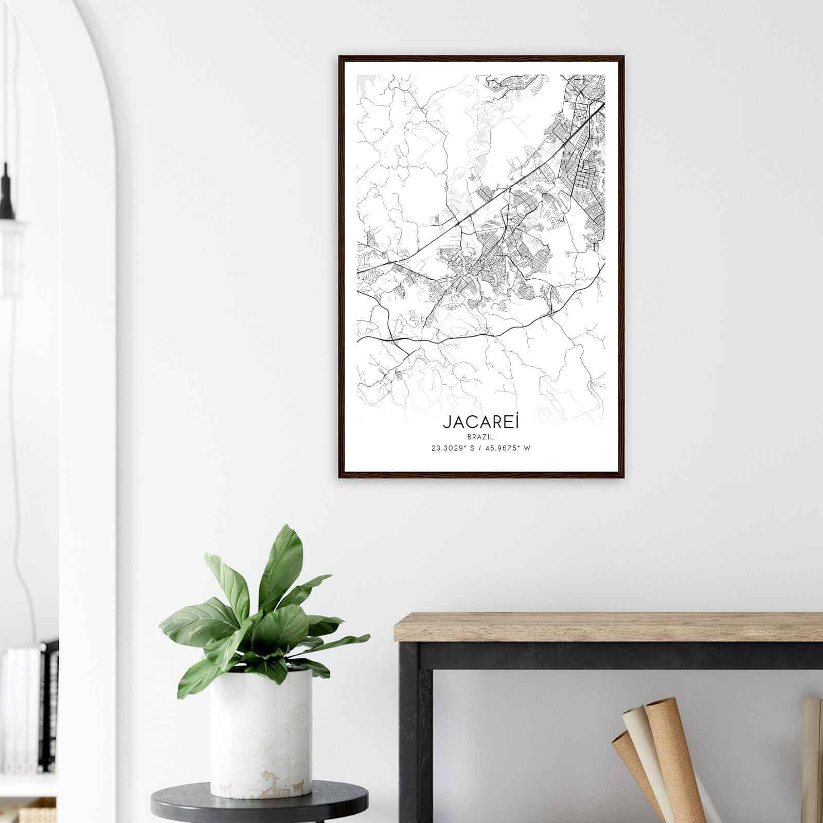 Deerfield Kansas Map Poster, Modern Home Decor Wall Art Print (Copy)