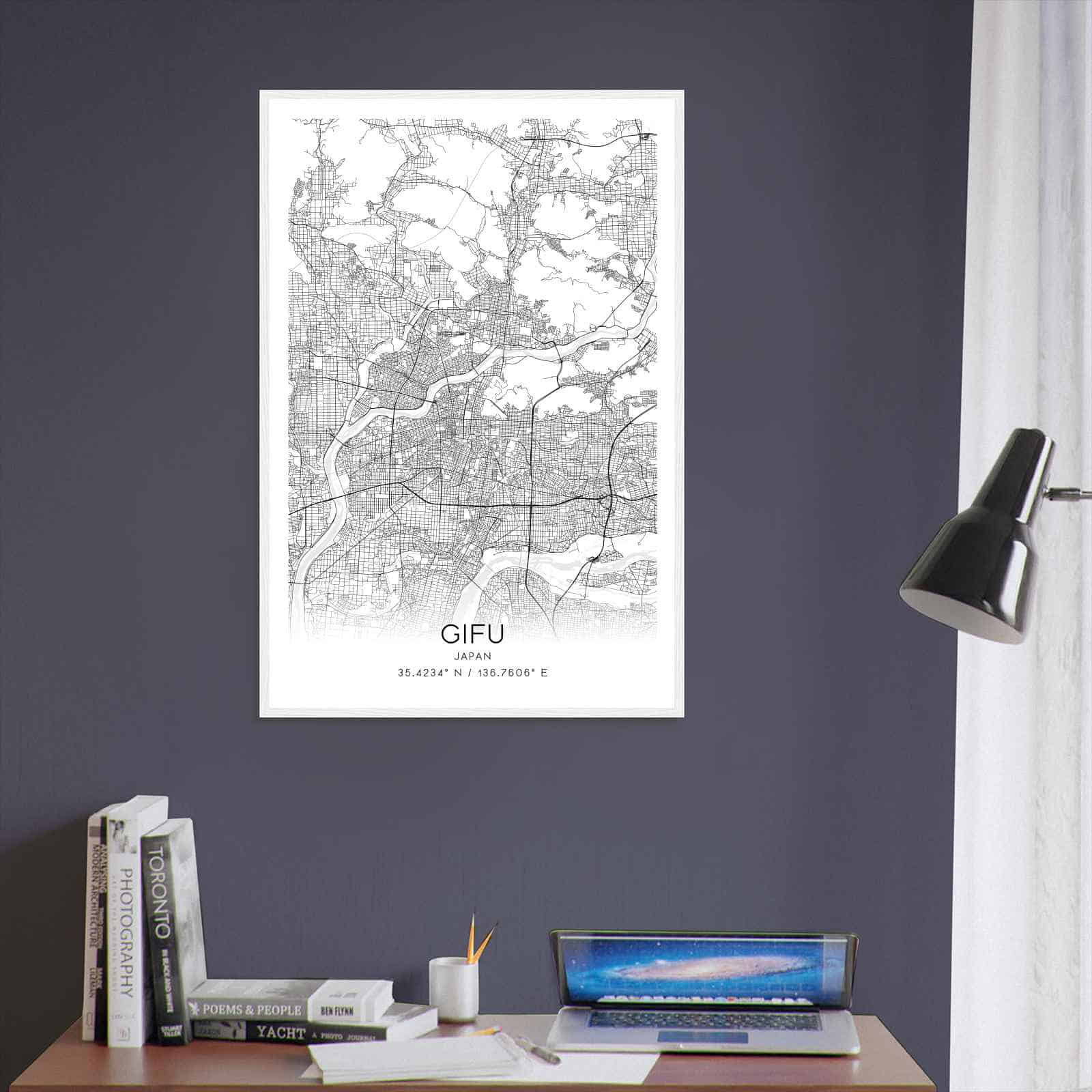 Deerfield Kansas Map Poster, Modern Home Decor Wall Art Print (Copy)