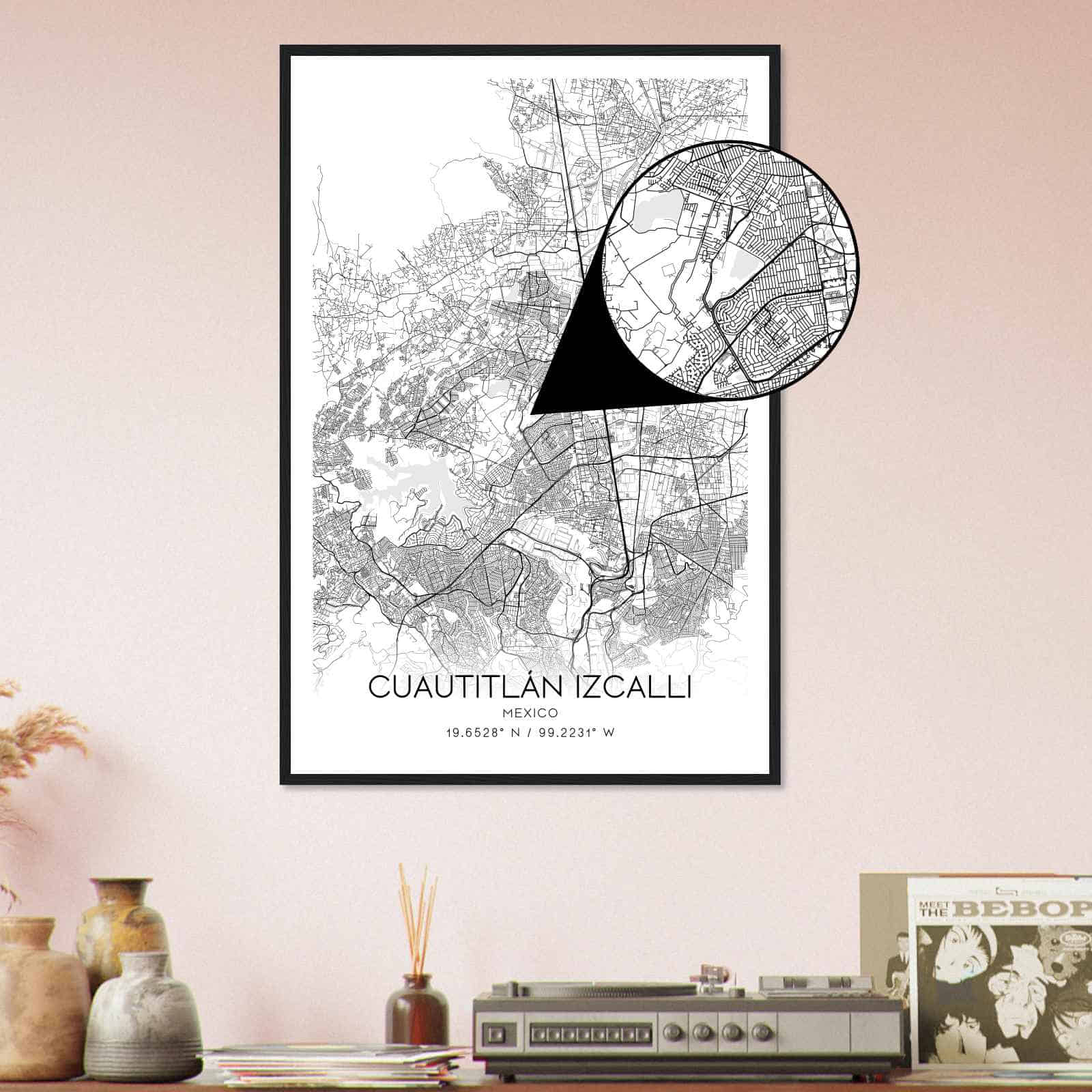 Deerfield Kansas Map Poster, Modern Home Decor Wall Art Print (Copy)