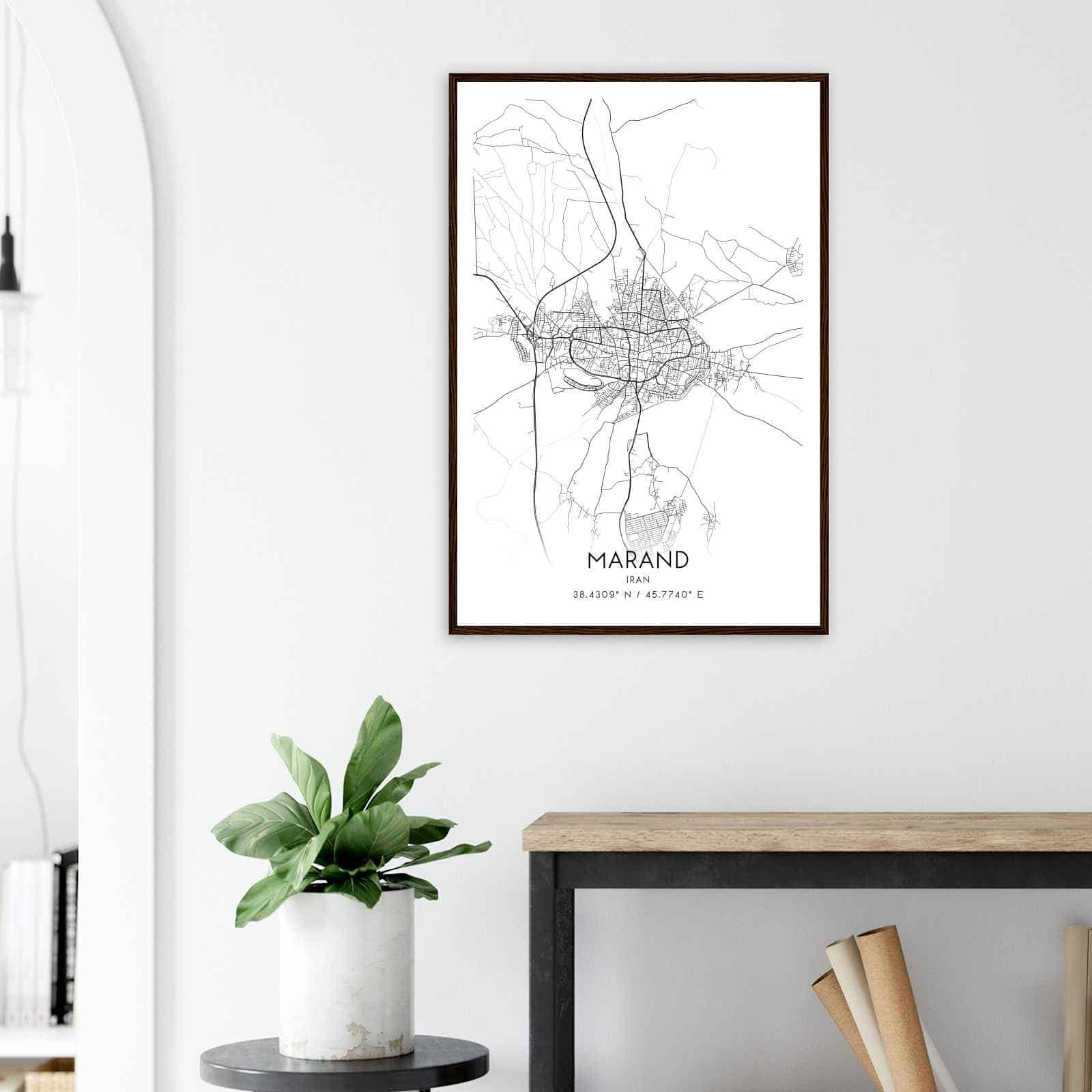 Deerfield Kansas Map Poster, Modern Home Decor Wall Art Print (Copy)