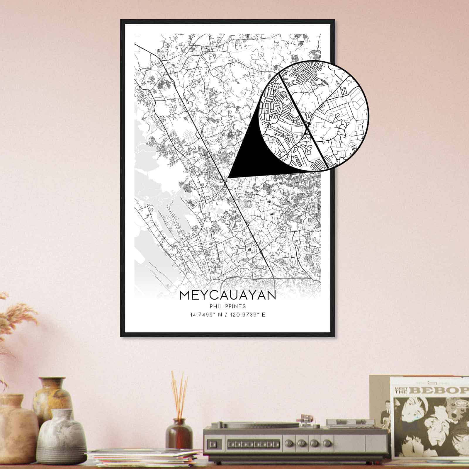Deerfield Kansas Map Poster, Modern Home Decor Wall Art Print (Copy)