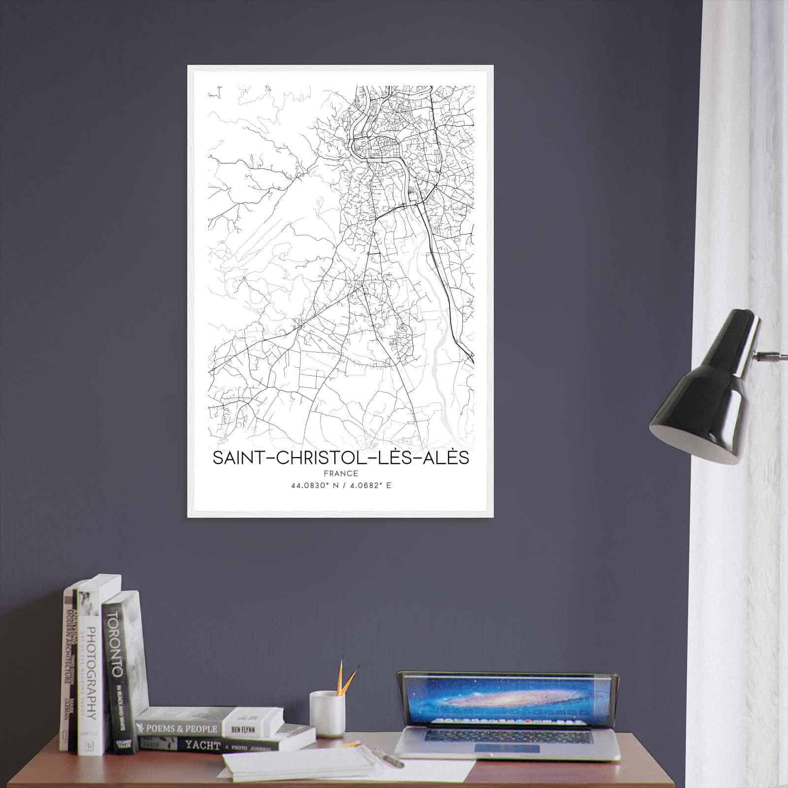 Deerfield Kansas Map Poster, Modern Home Decor Wall Art Print (Copy)