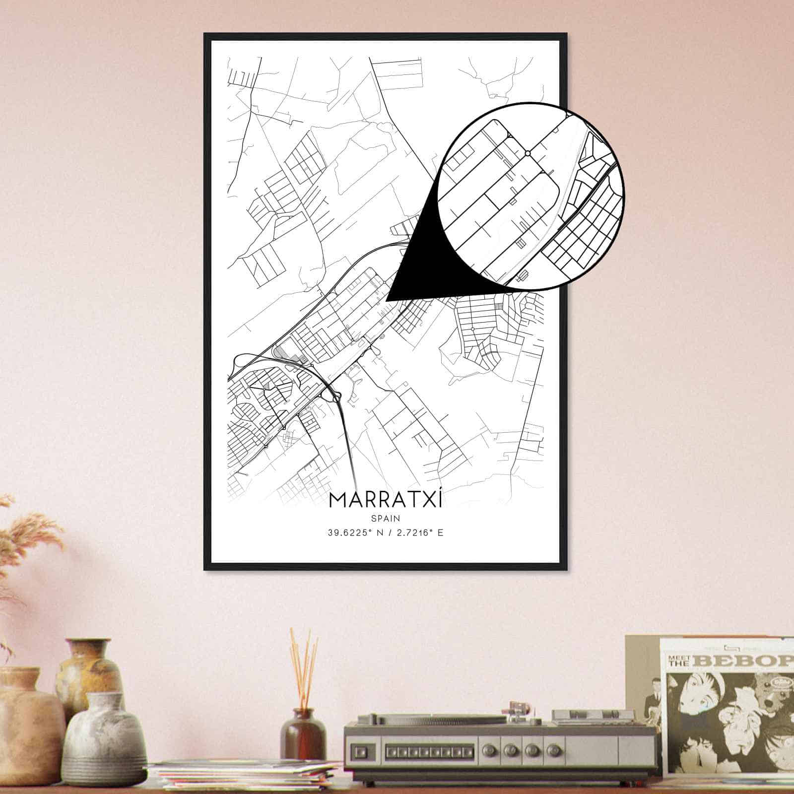 Deerfield Kansas Map Poster, Modern Home Decor Wall Art Print (Copy)