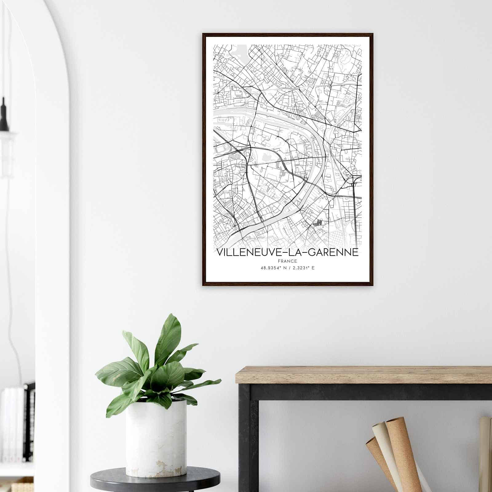 Deerfield Kansas Map Poster, Modern Home Decor Wall Art Print (Copy)