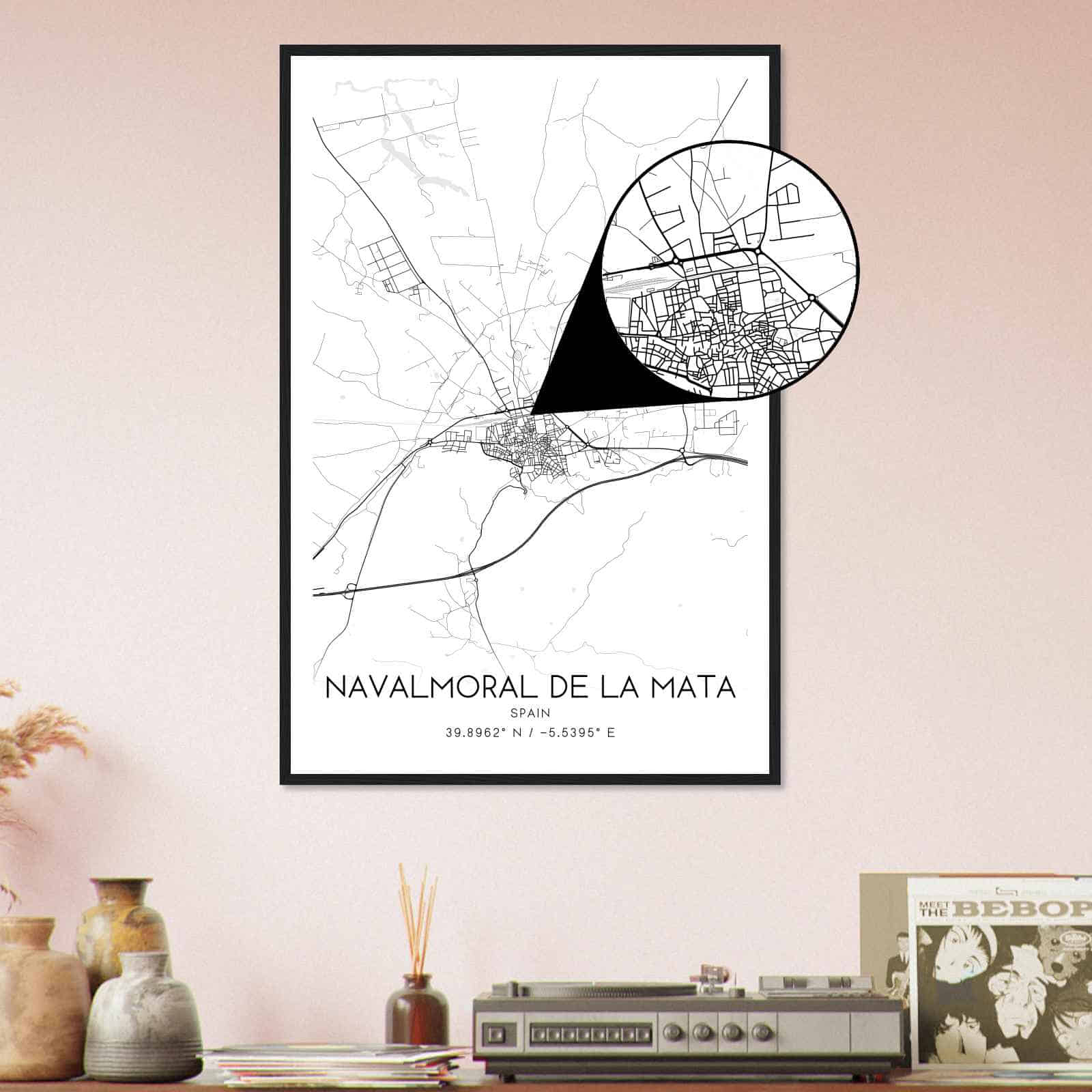 Deerfield Kansas Map Poster, Modern Home Decor Wall Art Print (Copy)