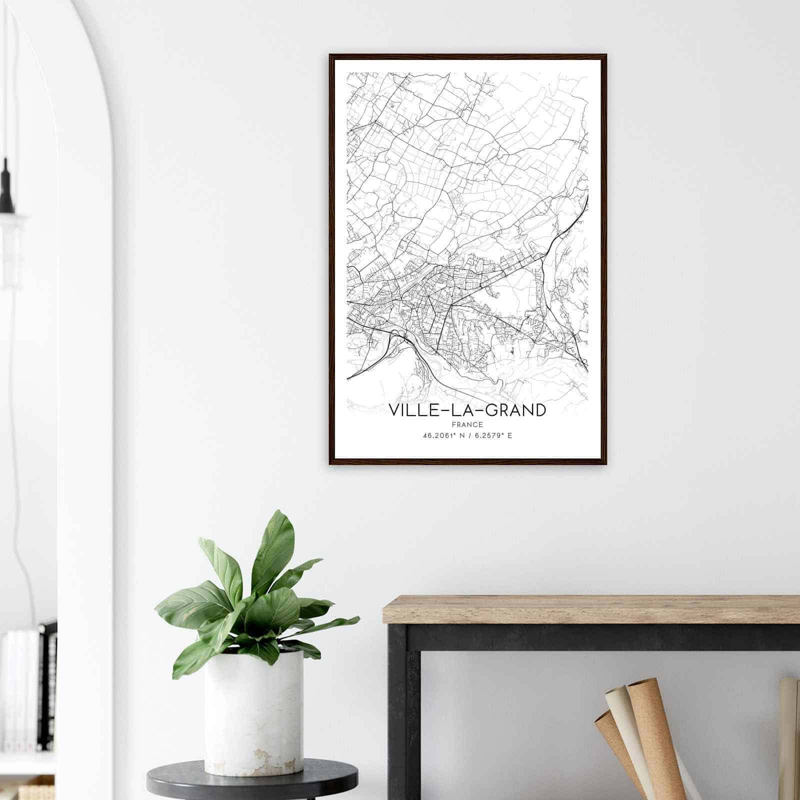 Deerfield Kansas Map Poster, Modern Home Decor Wall Art Print (Copy)