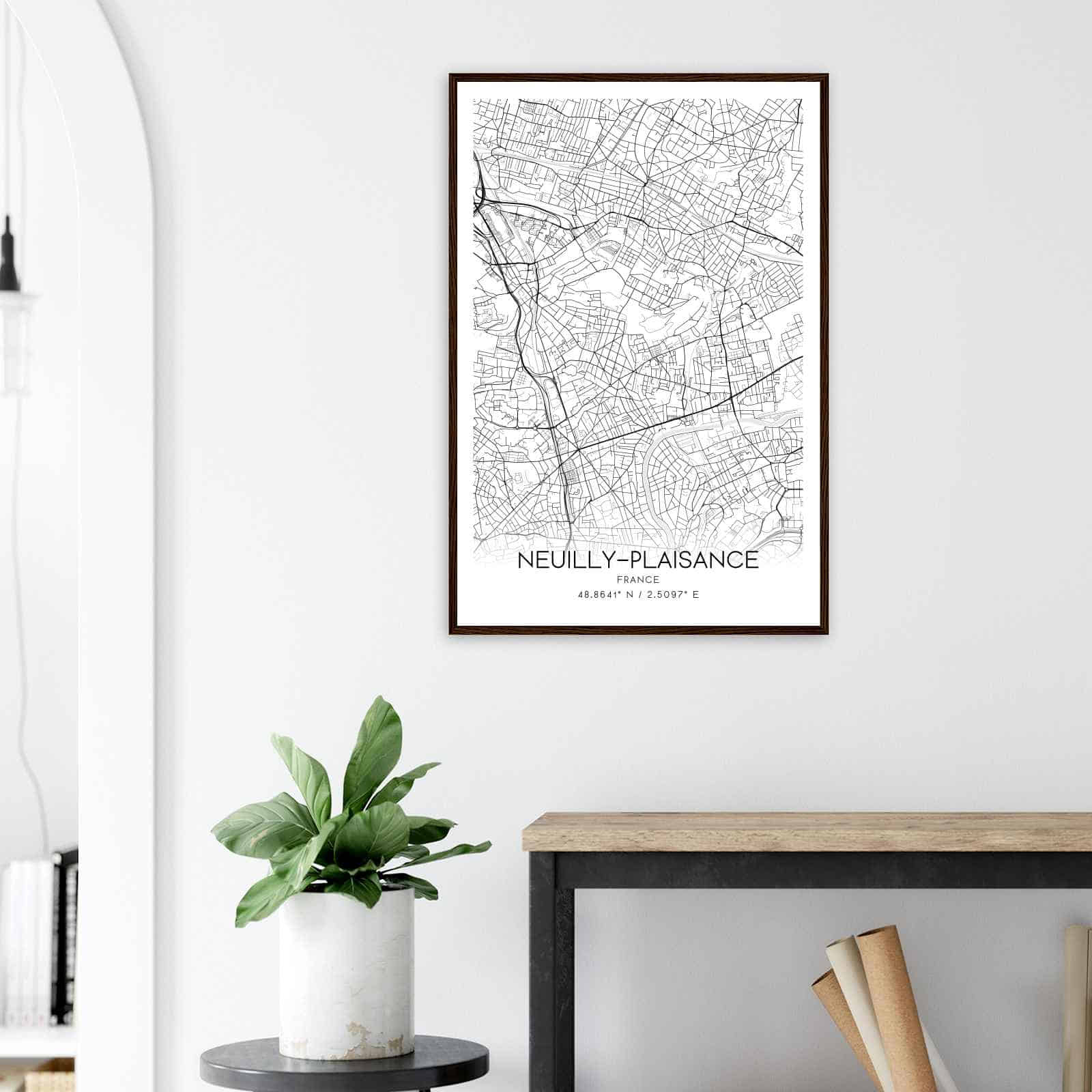 Deerfield Kansas Map Poster, Modern Home Decor Wall Art Print (Copy)
