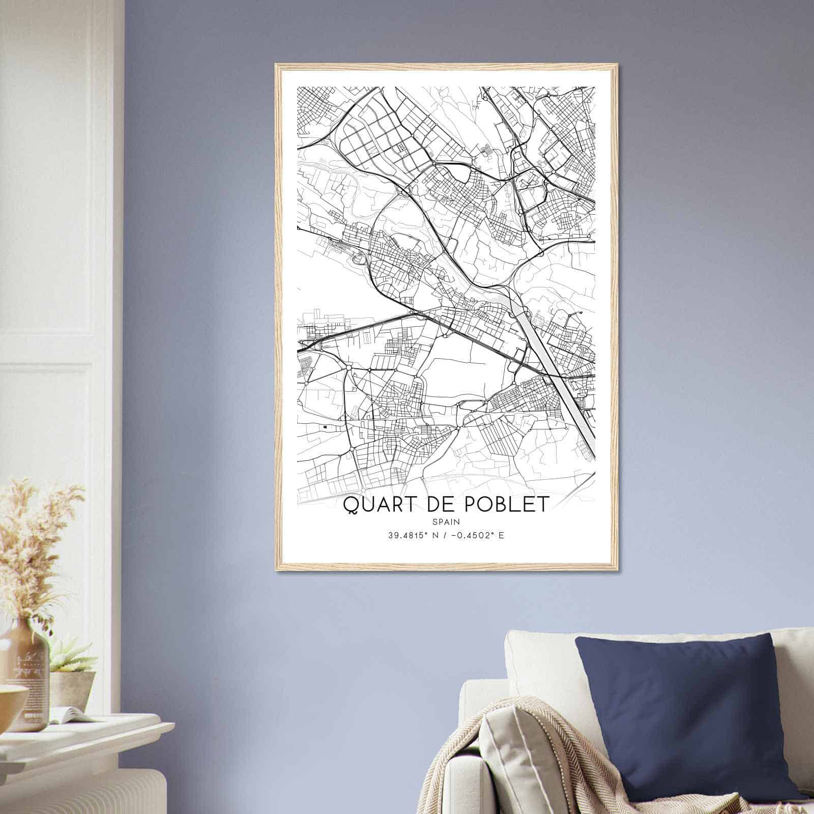 Deerfield Kansas Map Poster, Modern Home Decor Wall Art Print (Copy)