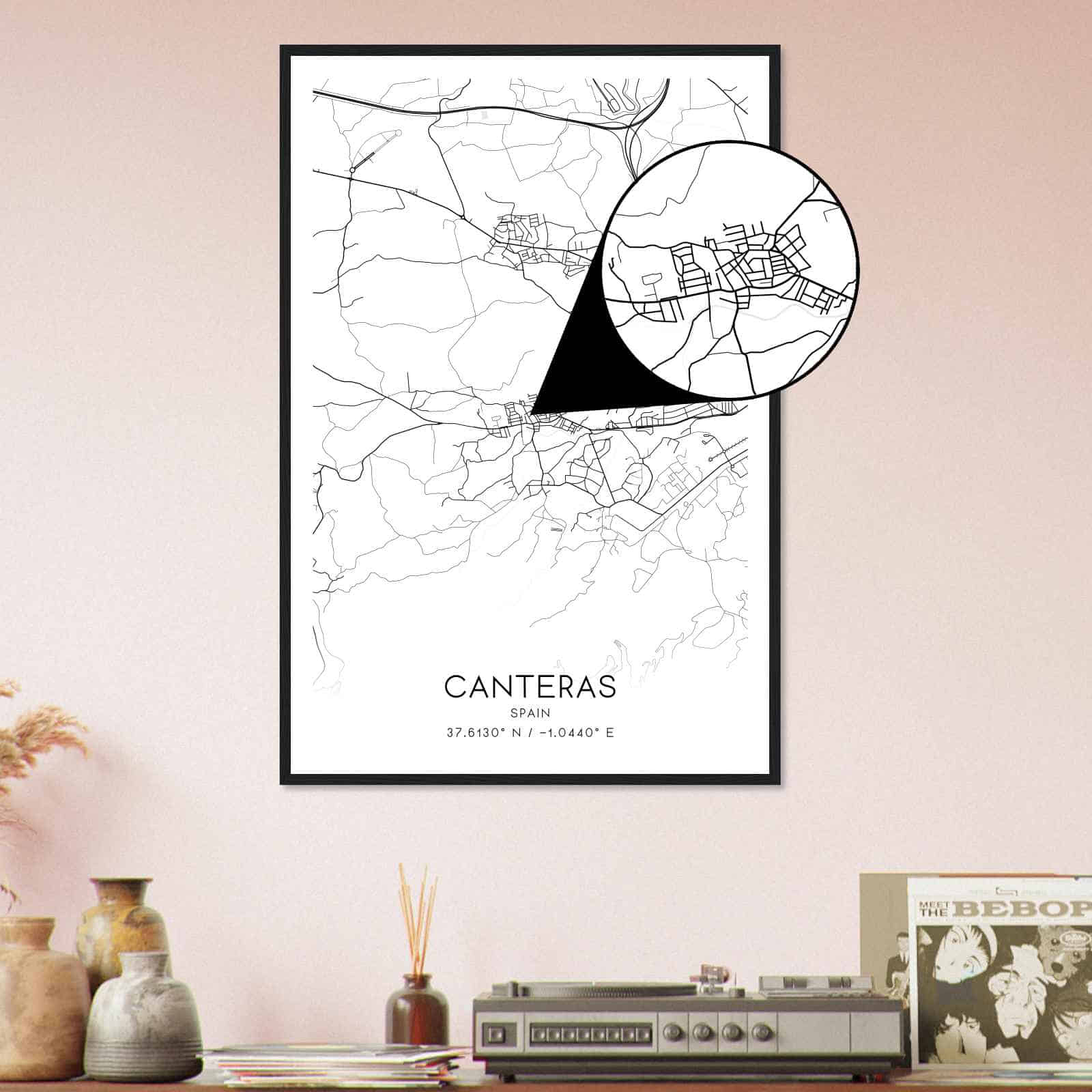 Deerfield Kansas Map Poster, Modern Home Decor Wall Art Print (Copy)
