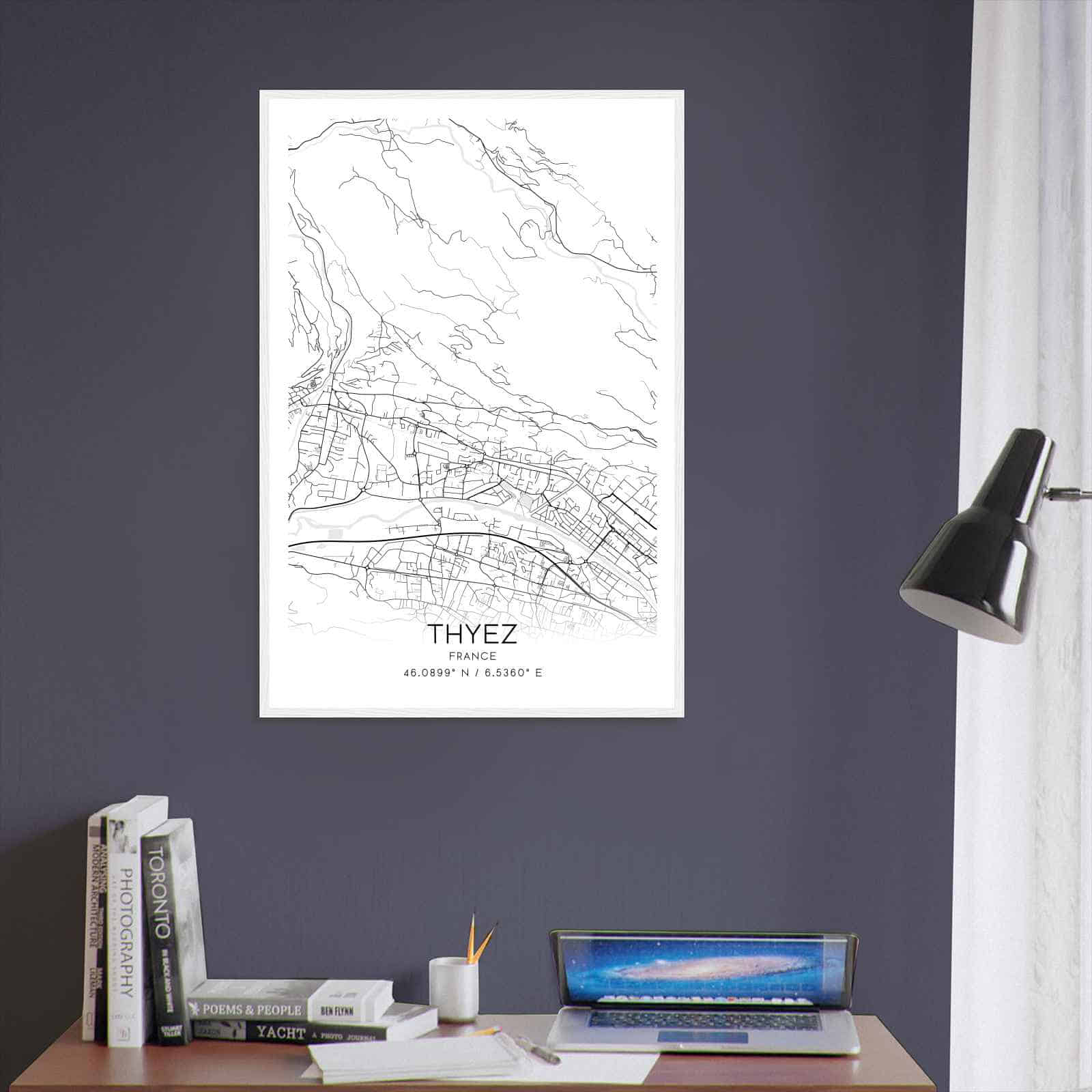 Deerfield Kansas Map Poster, Modern Home Decor Wall Art Print (Copy)