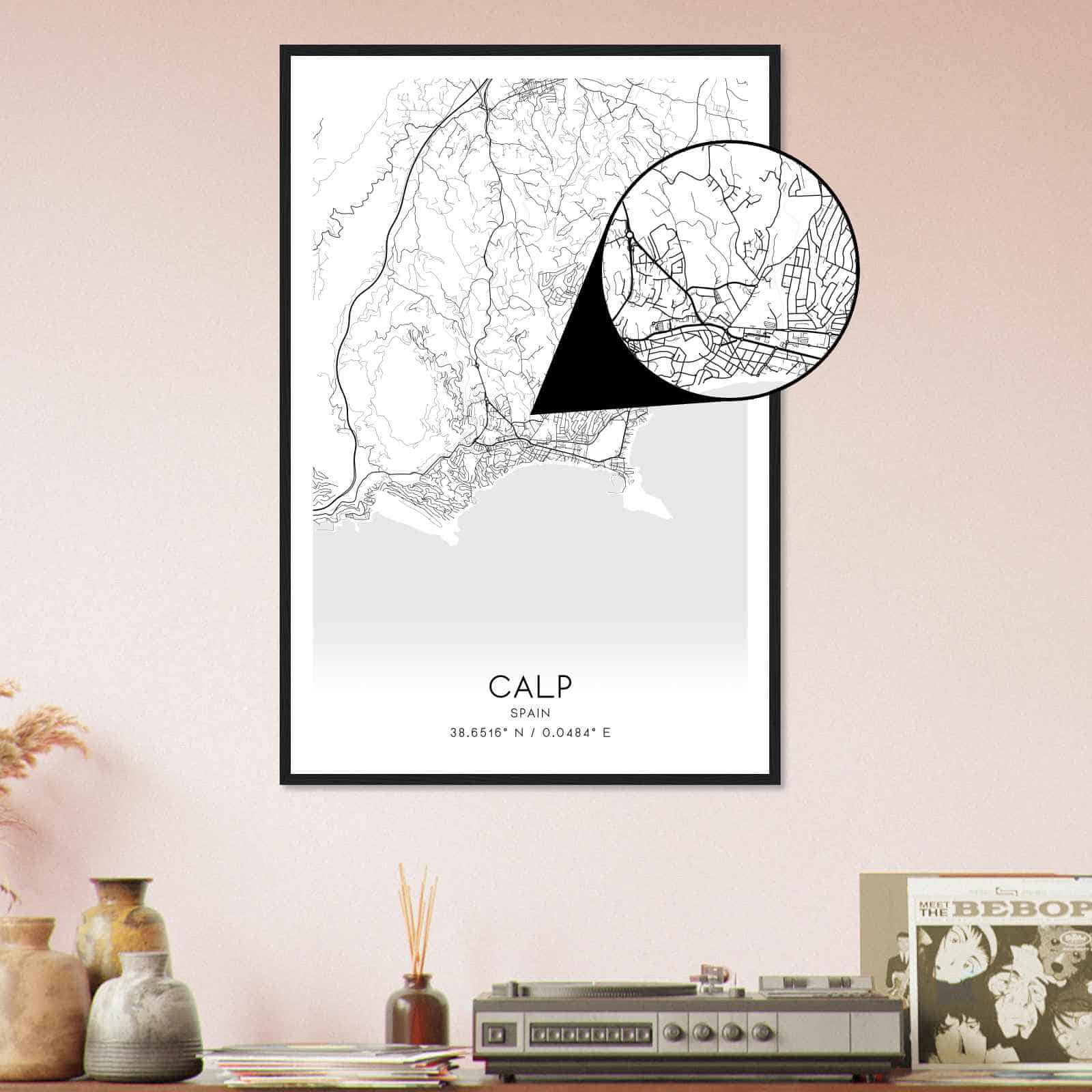 Deerfield Kansas Map Poster, Modern Home Decor Wall Art Print (Copy)