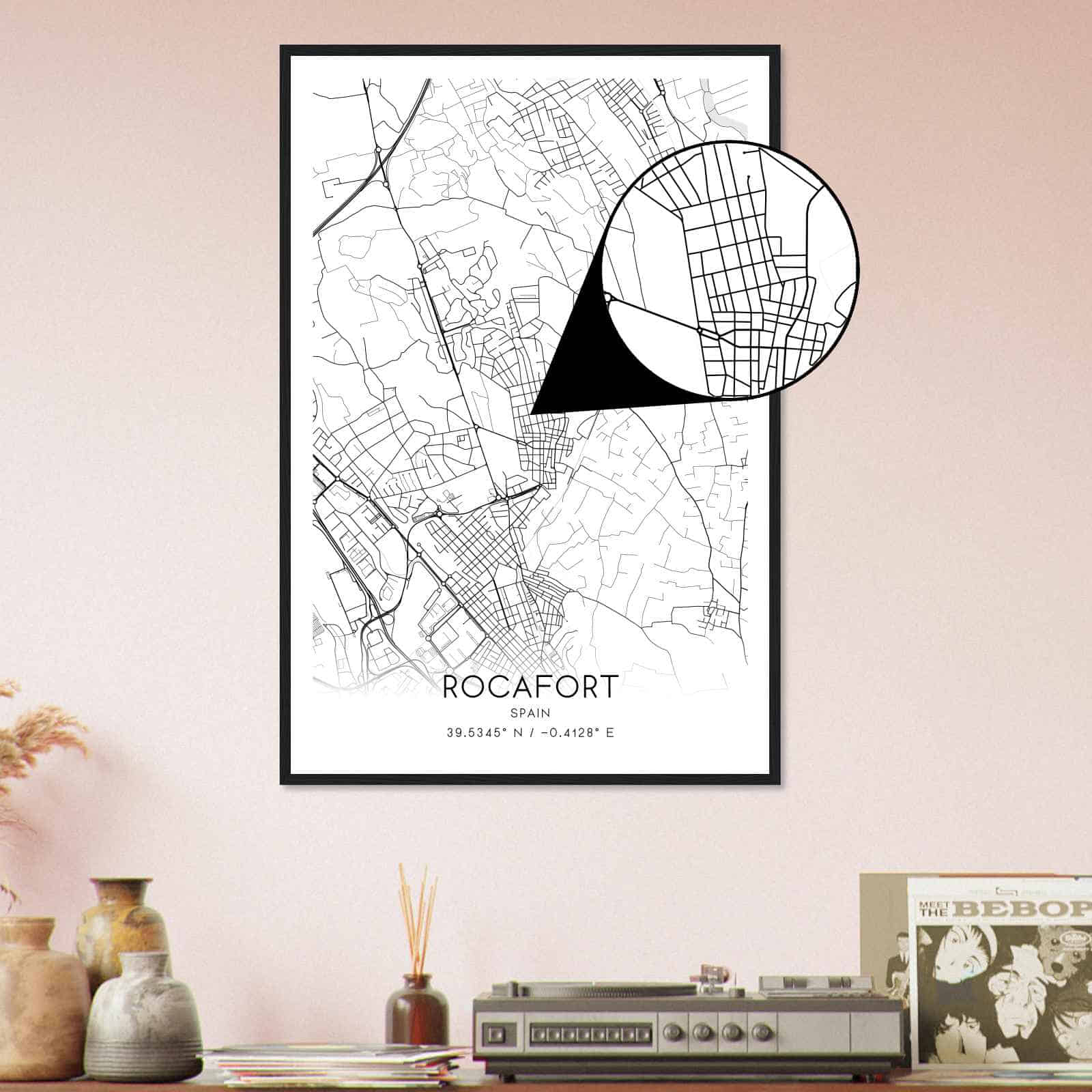 Deerfield Kansas Map Poster, Modern Home Decor Wall Art Print (Copy)