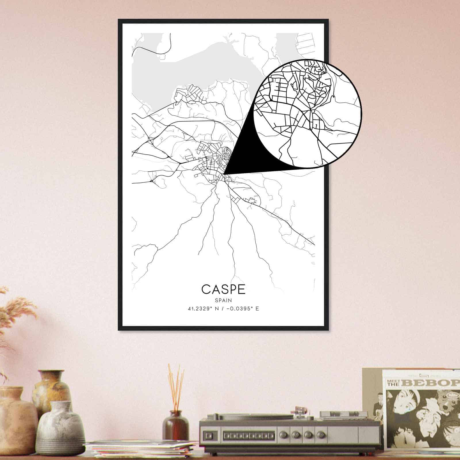 Deerfield Kansas Map Poster, Modern Home Decor Wall Art Print (Copy)