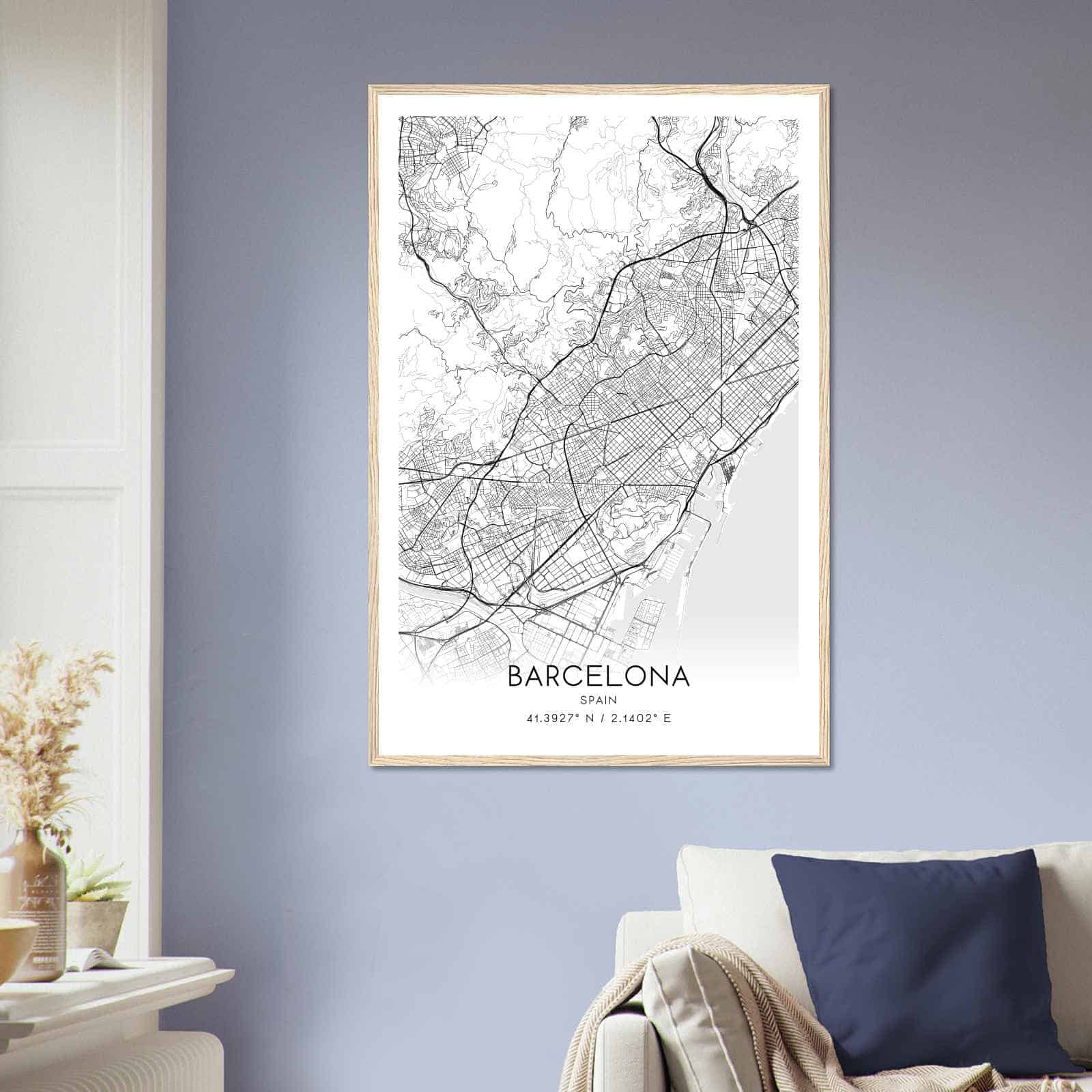 Deerfield Kansas Map Poster, Modern Home Decor Wall Art Print (Copy)