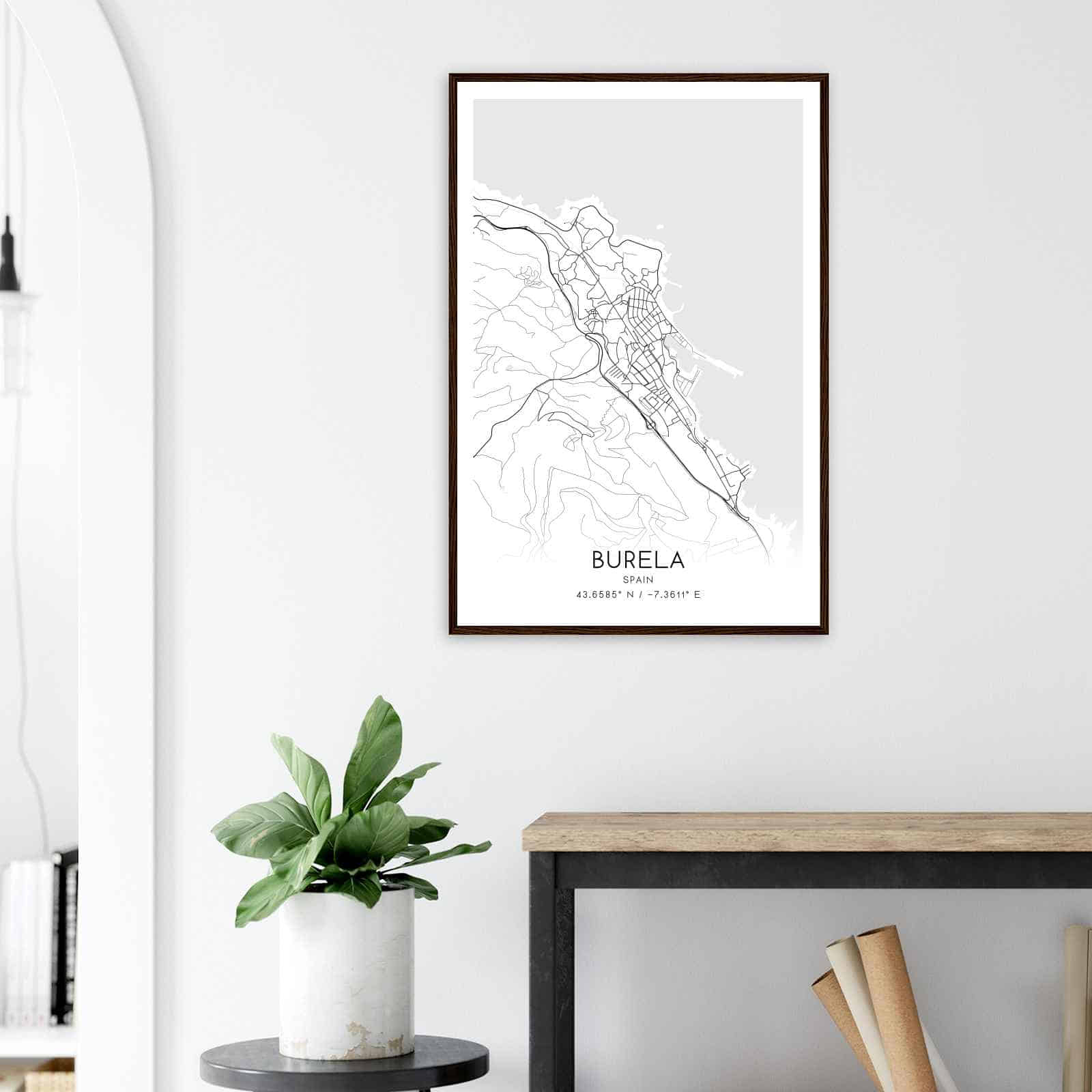 Deerfield Kansas Map Poster, Modern Home Decor Wall Art Print (Copy)