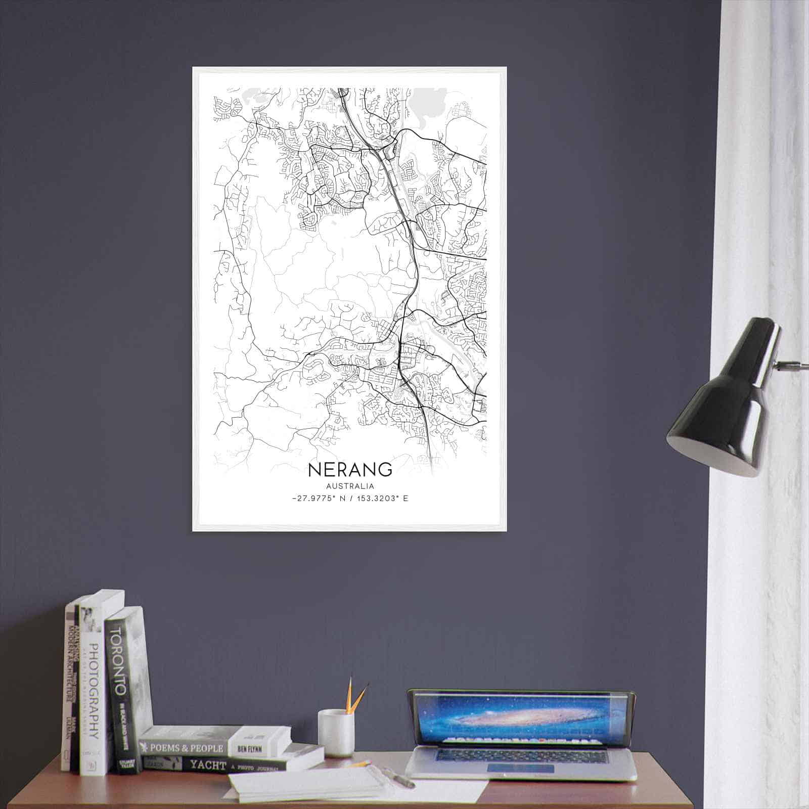 Deerfield Kansas Map Poster, Modern Home Decor Wall Art Print (Copy)