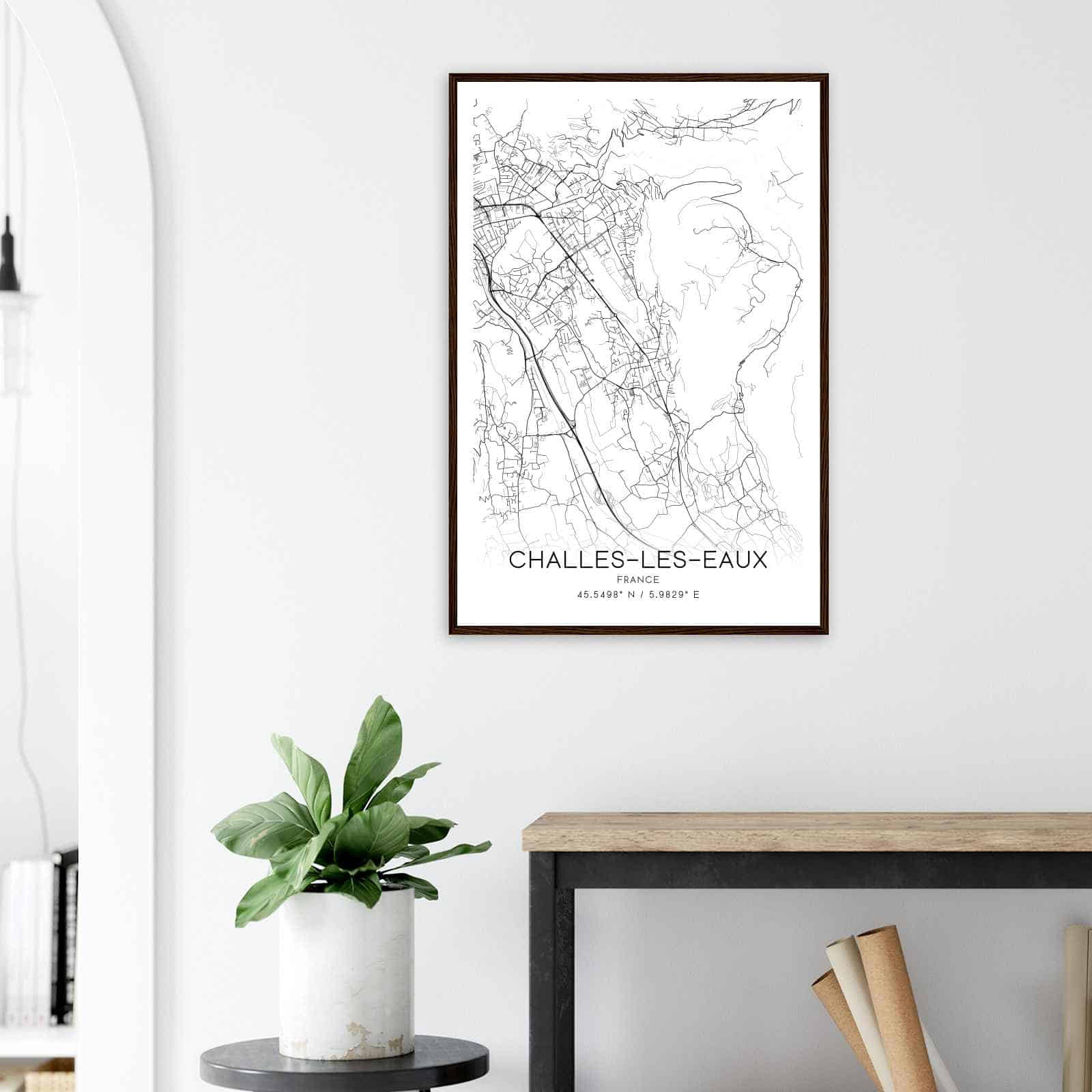 Deerfield Kansas Map Poster, Modern Home Decor Wall Art Print (Copy)