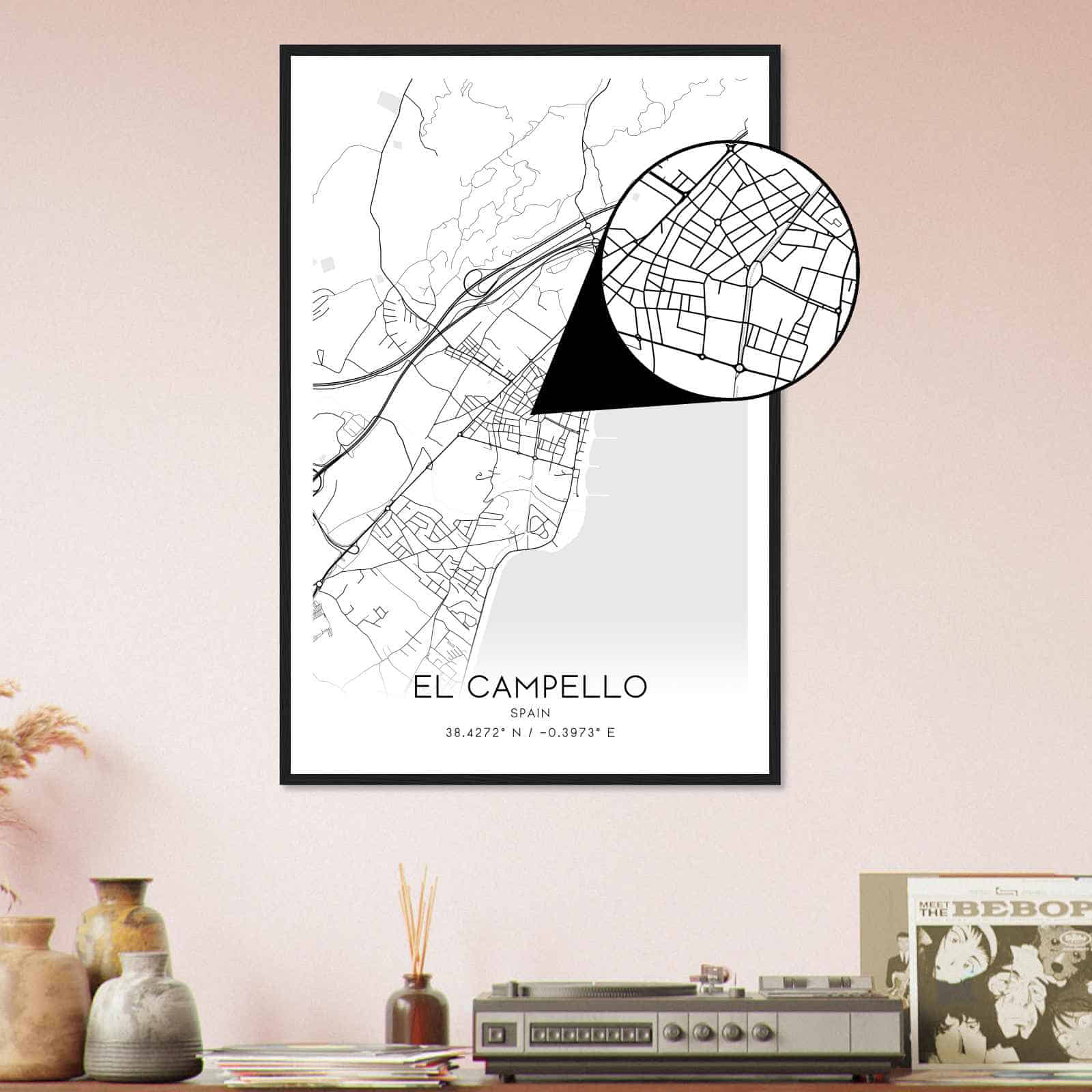 Deerfield Kansas Map Poster, Modern Home Decor Wall Art Print (Copy)