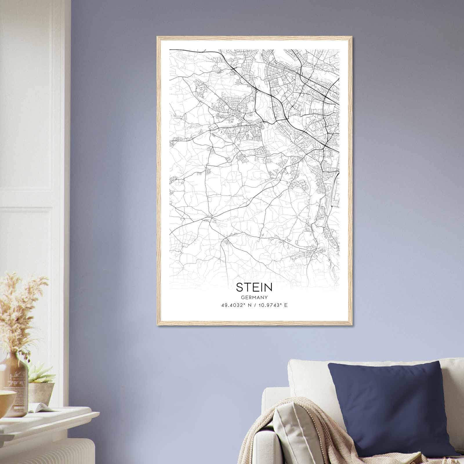 Deerfield Kansas Map Poster, Modern Home Decor Wall Art Print (Copy)