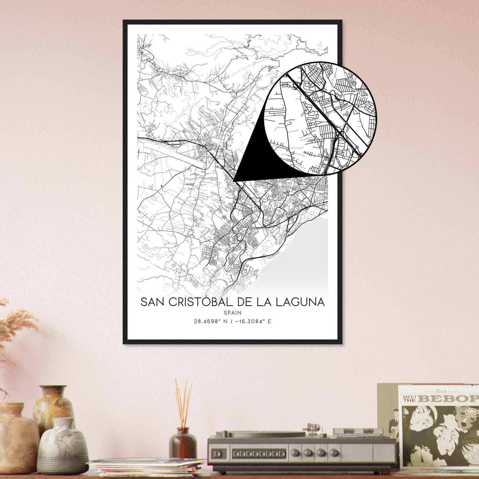 Deerfield Kansas Map Poster, Modern Home Decor Wall Art Print (Copy)