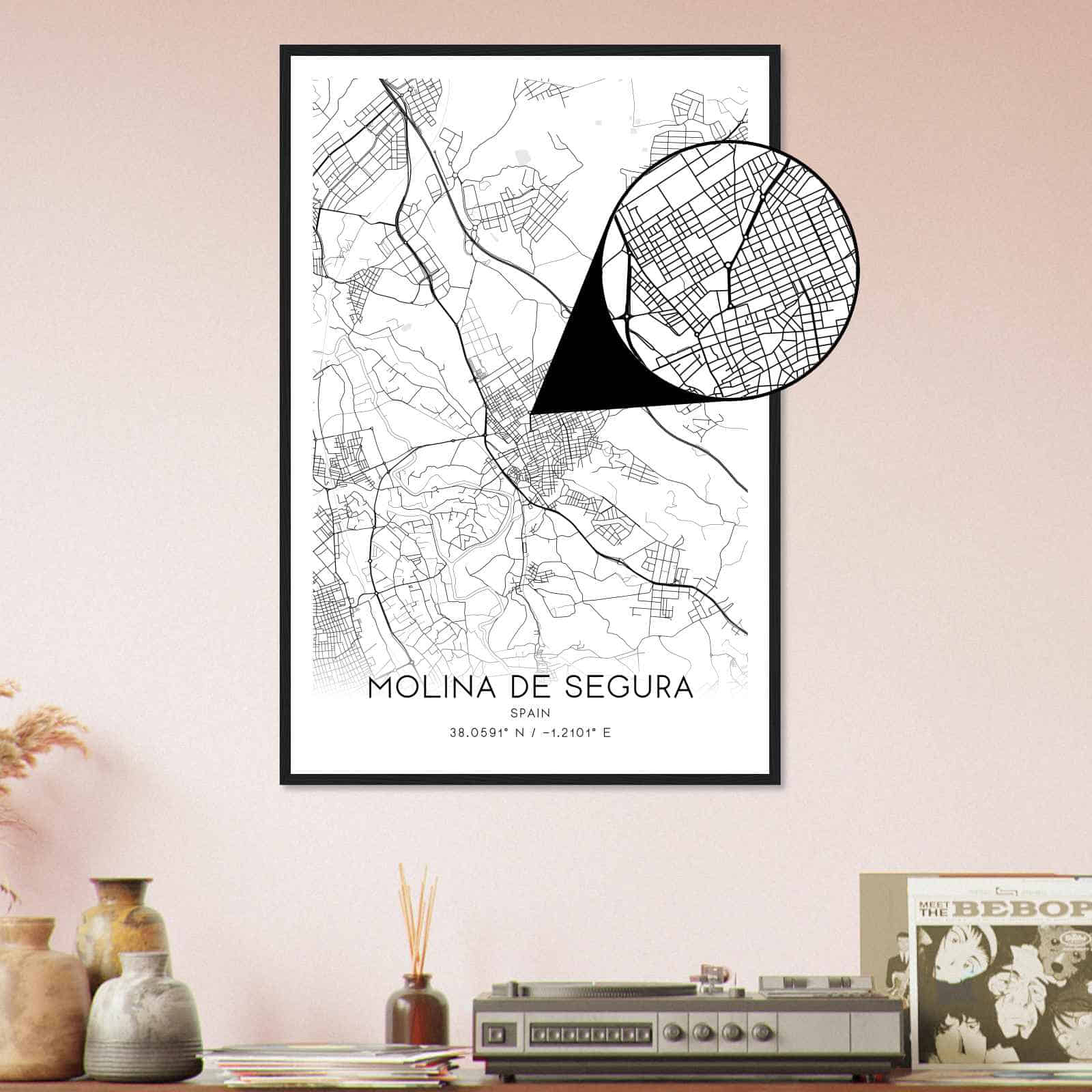 Deerfield Kansas Map Poster, Modern Home Decor Wall Art Print (Copy)