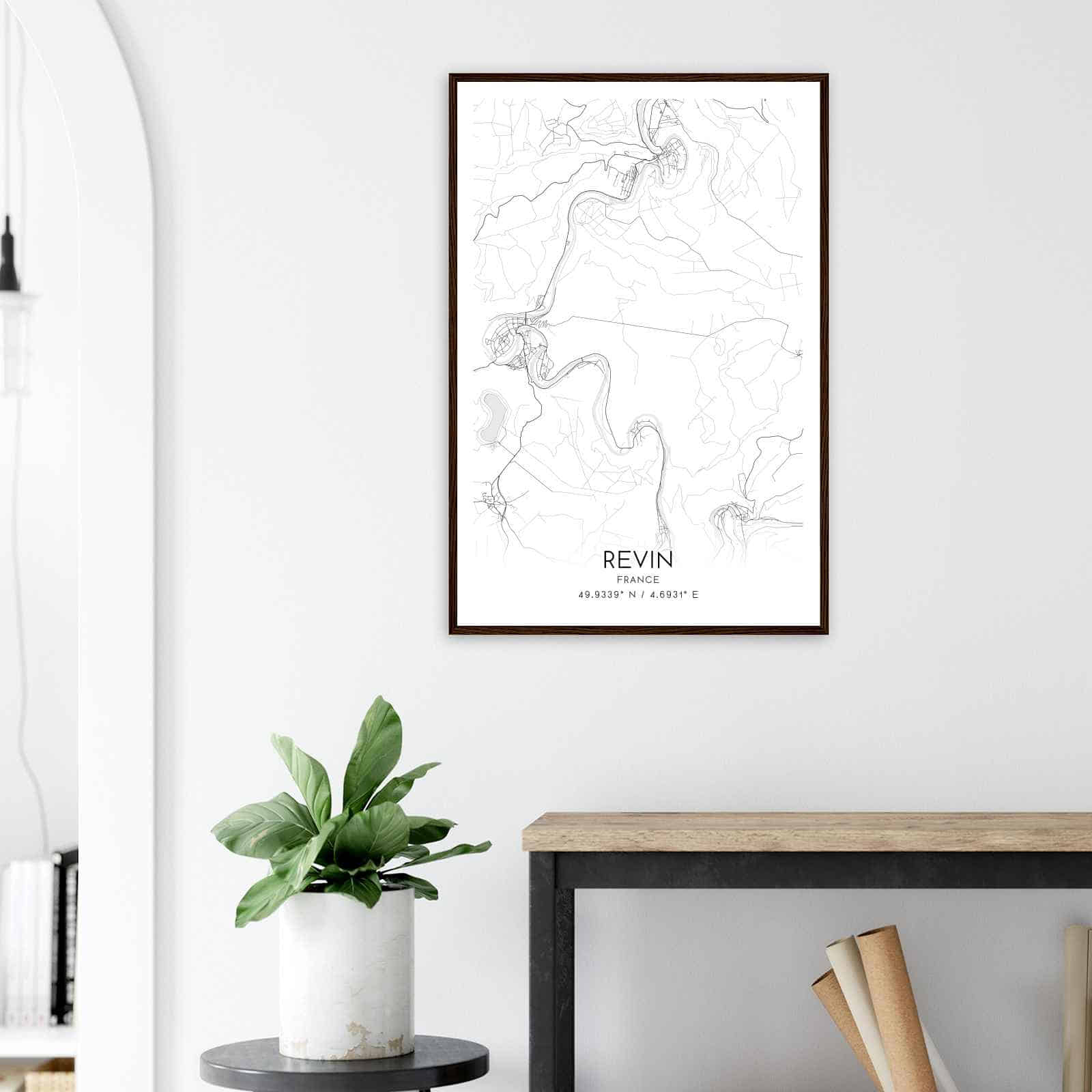 Deerfield Kansas Map Poster, Modern Home Decor Wall Art Print (Copy)