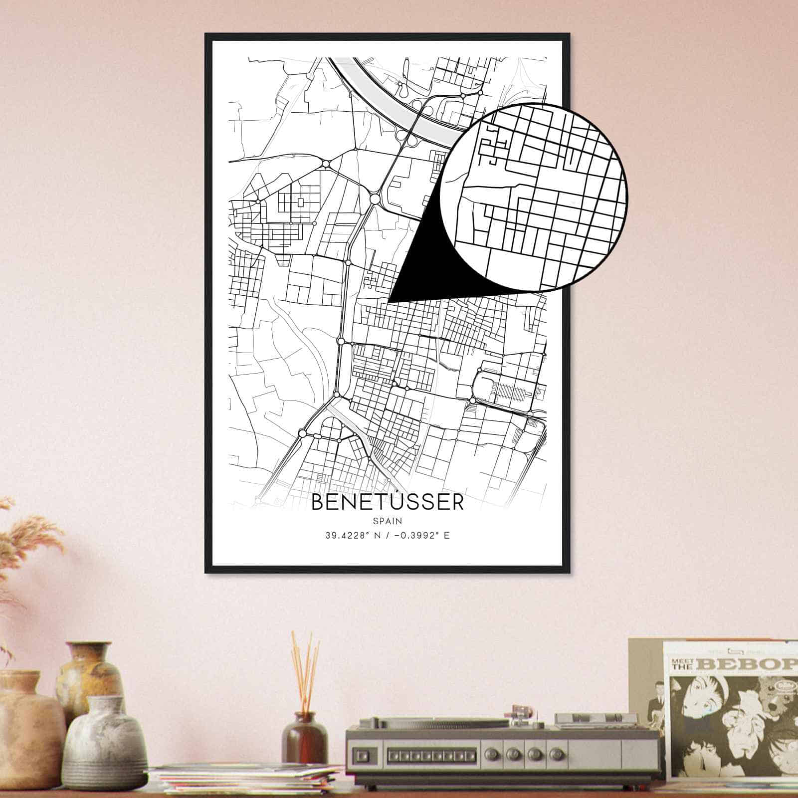 Deerfield Kansas Map Poster, Modern Home Decor Wall Art Print (Copy)