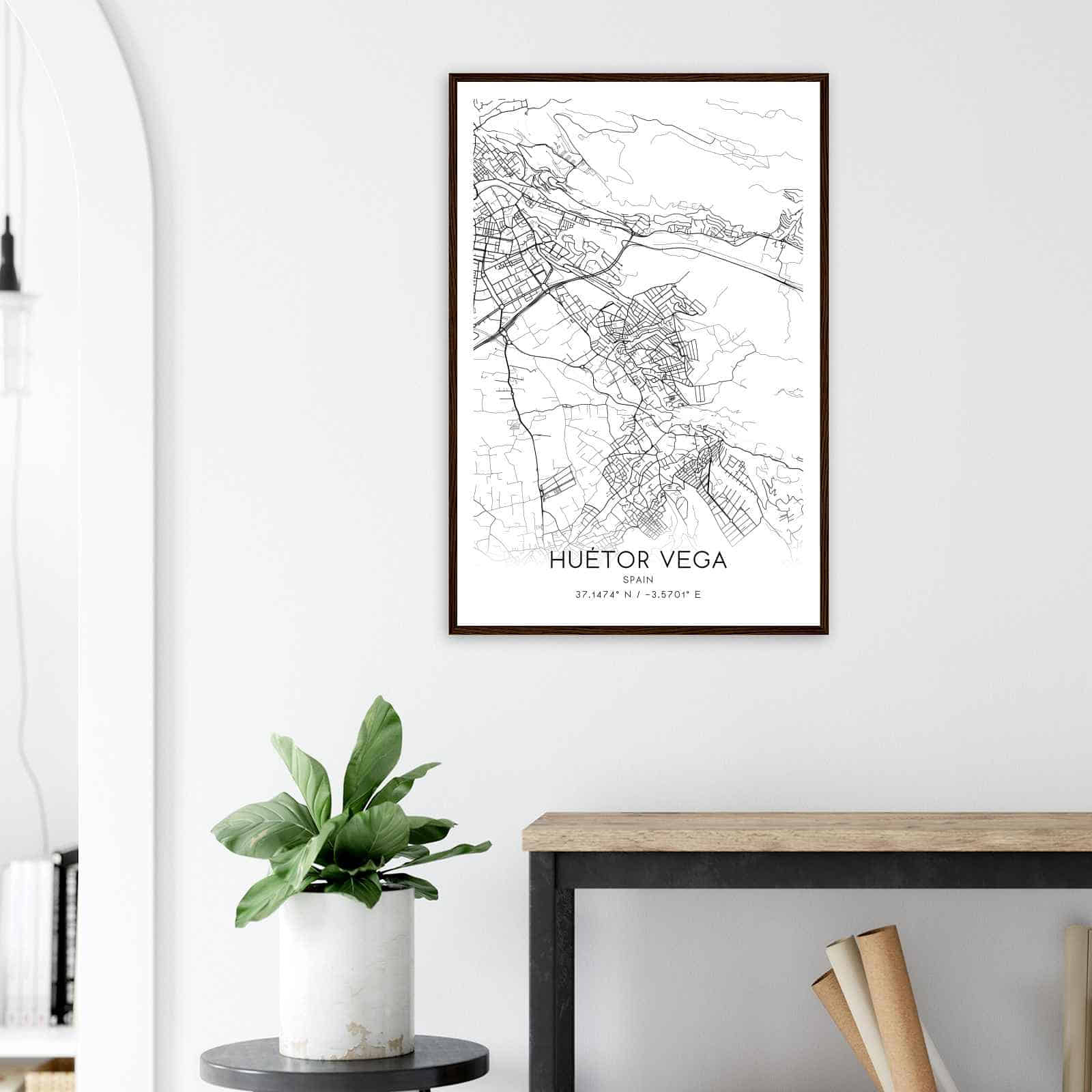 Deerfield Kansas Map Poster, Modern Home Decor Wall Art Print (Copy)