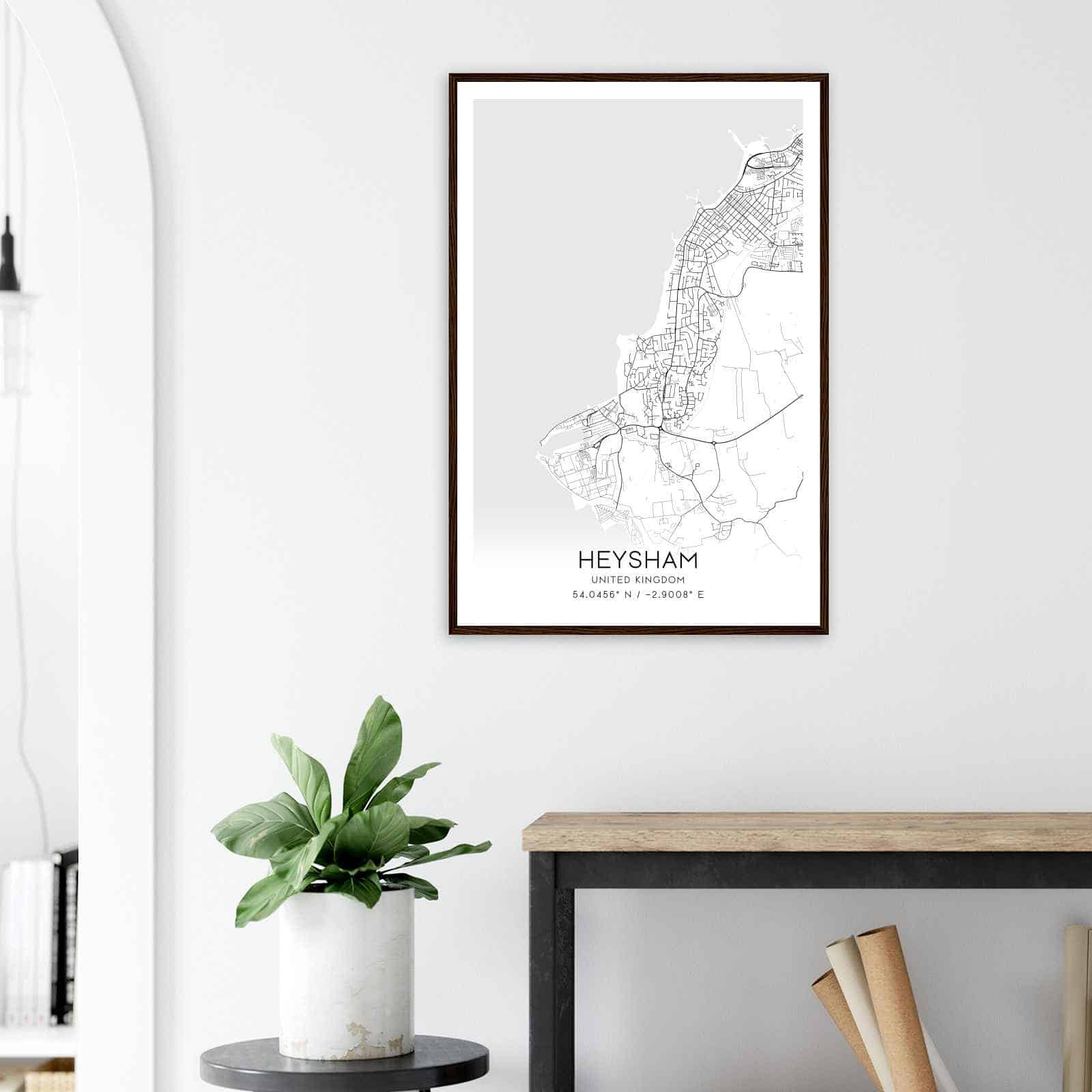 Deerfield Kansas Map Poster, Modern Home Decor Wall Art Print (Copy)