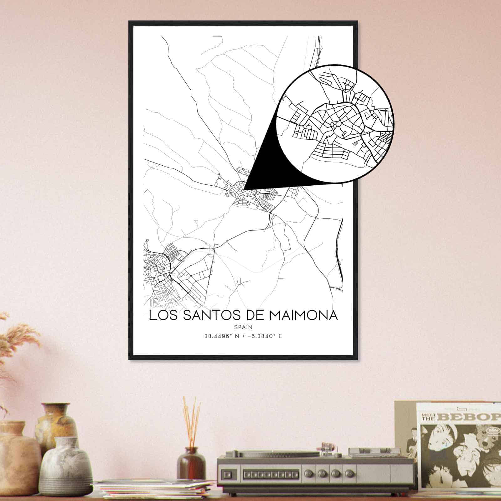 Deerfield Kansas Map Poster, Modern Home Decor Wall Art Print (Copy)