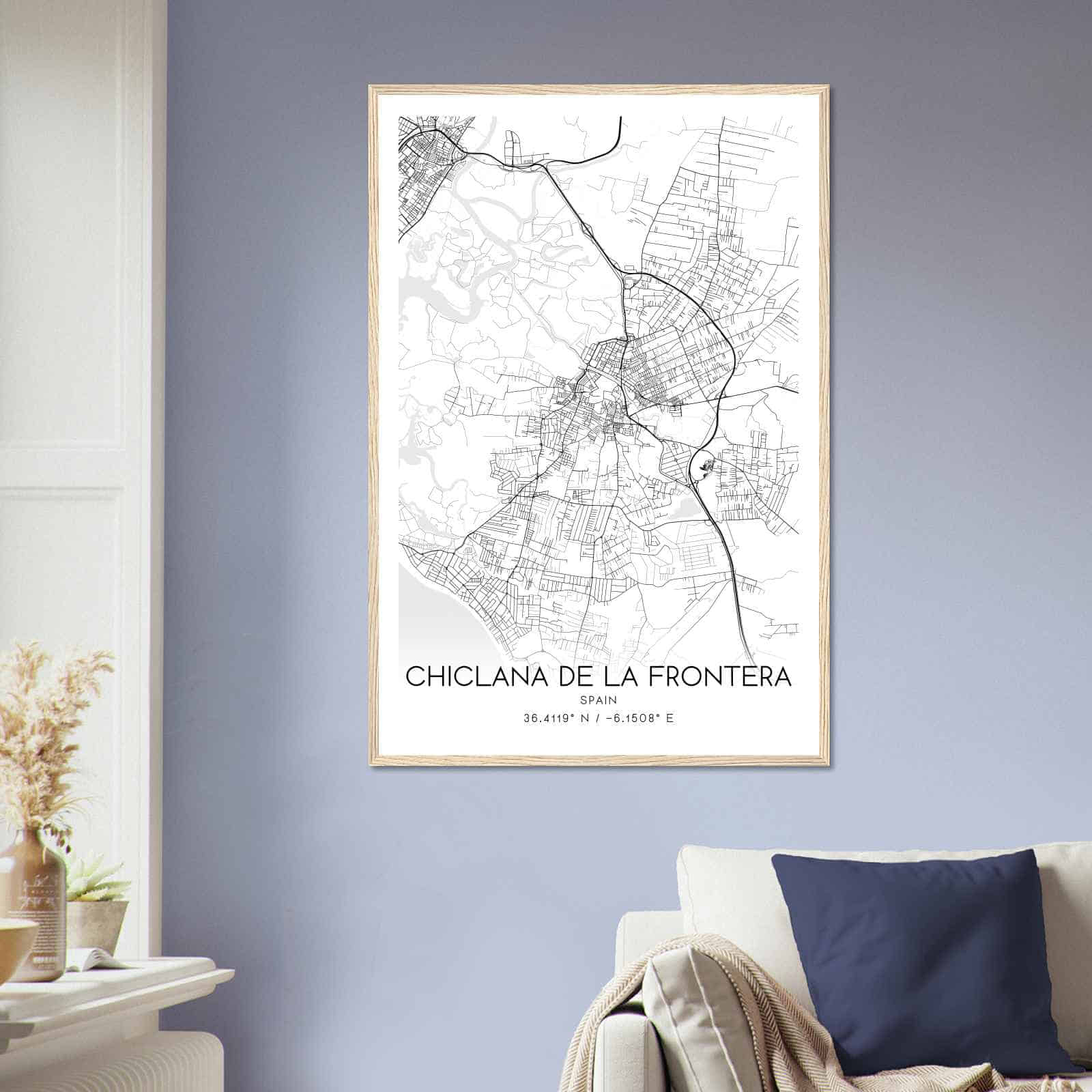Deerfield Kansas Map Poster, Modern Home Decor Wall Art Print (Copy)